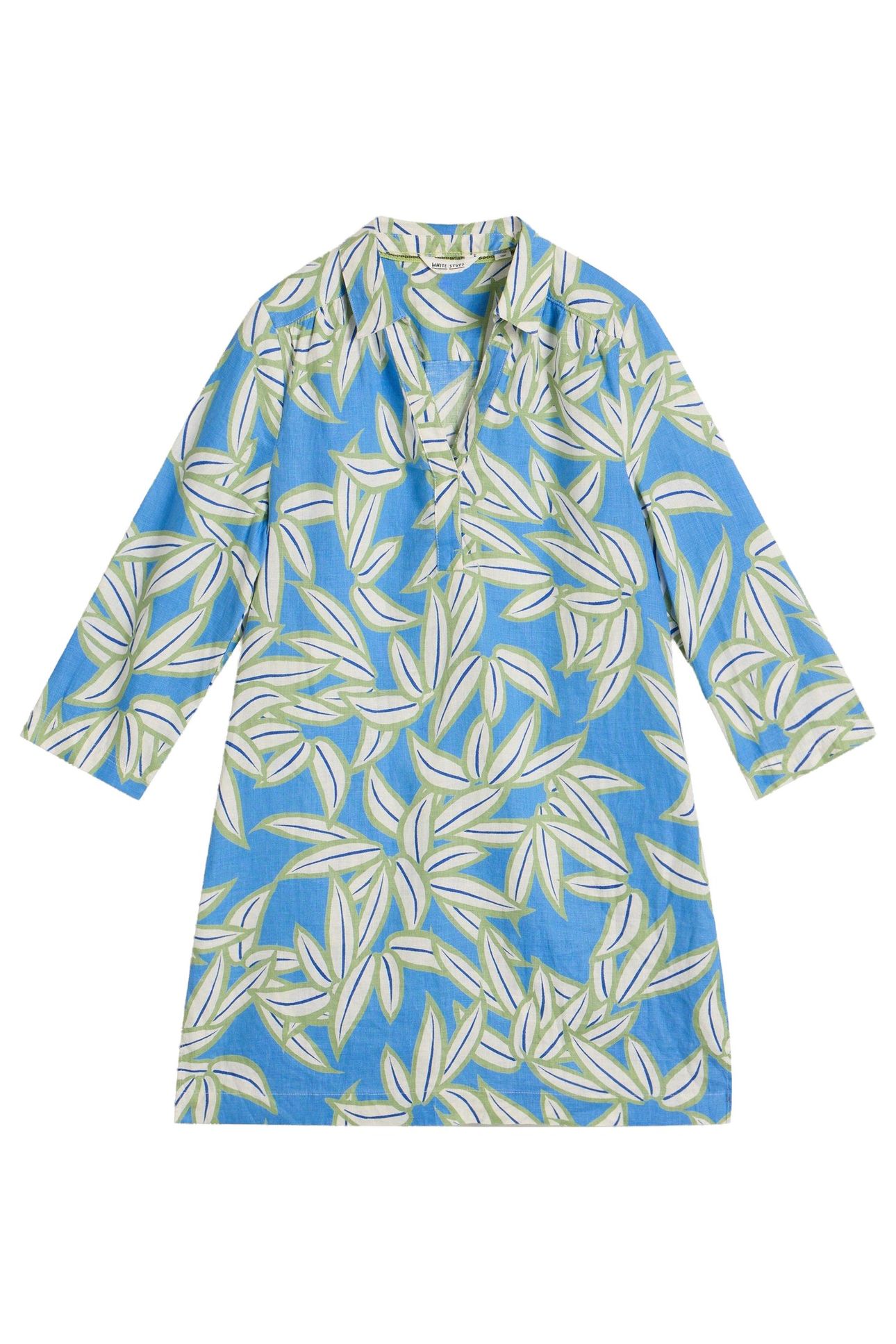 BLAKE LINEN TUNIC BLUE PRINT 3