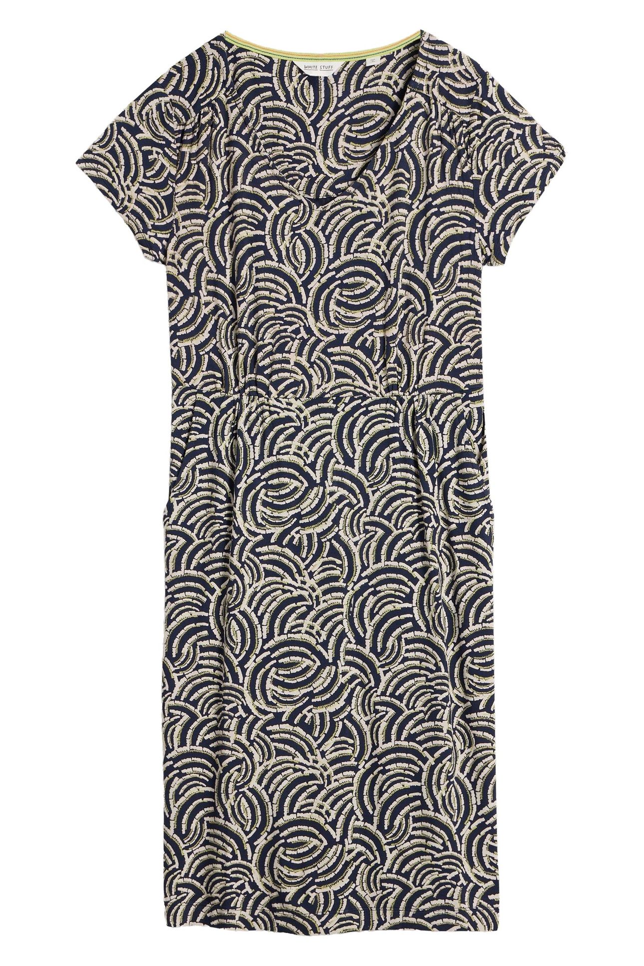 TALLIE JERSEY DRESS NAVY PRINT 3