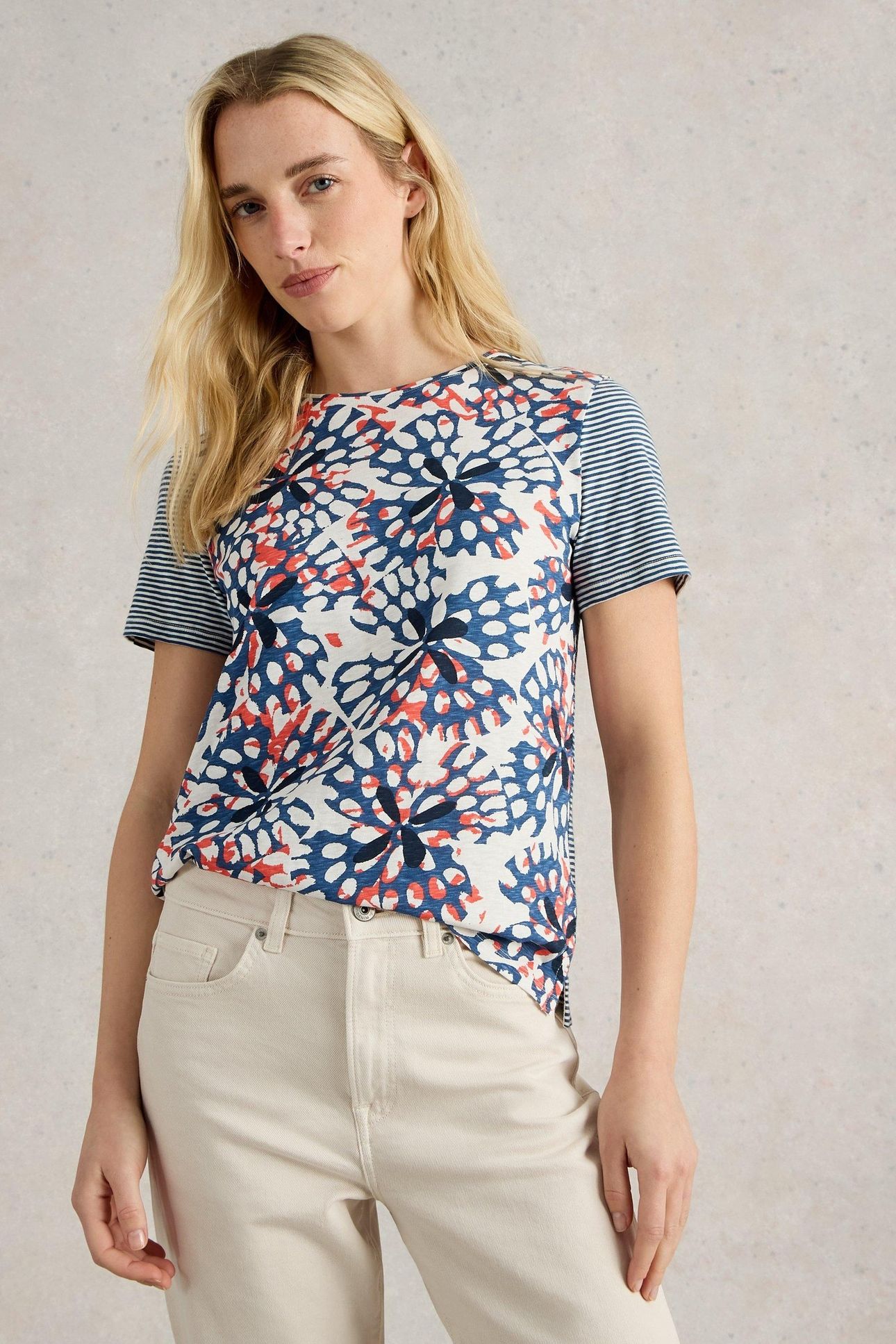 ABBIE TEE IVORY PRINT 1