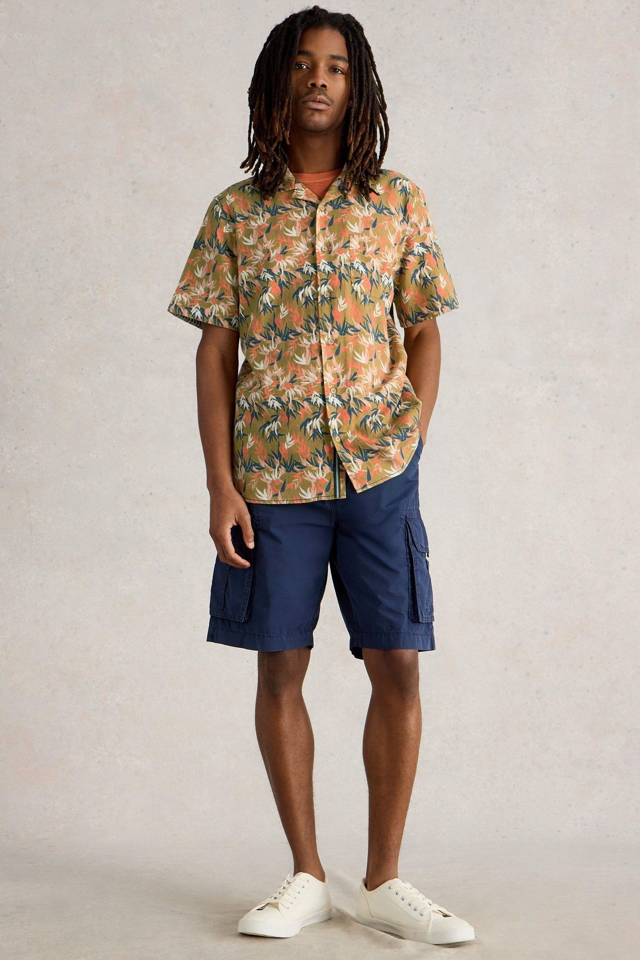 HAYLE FLORAL PRINTED SHIRT GREEN PRINT 1