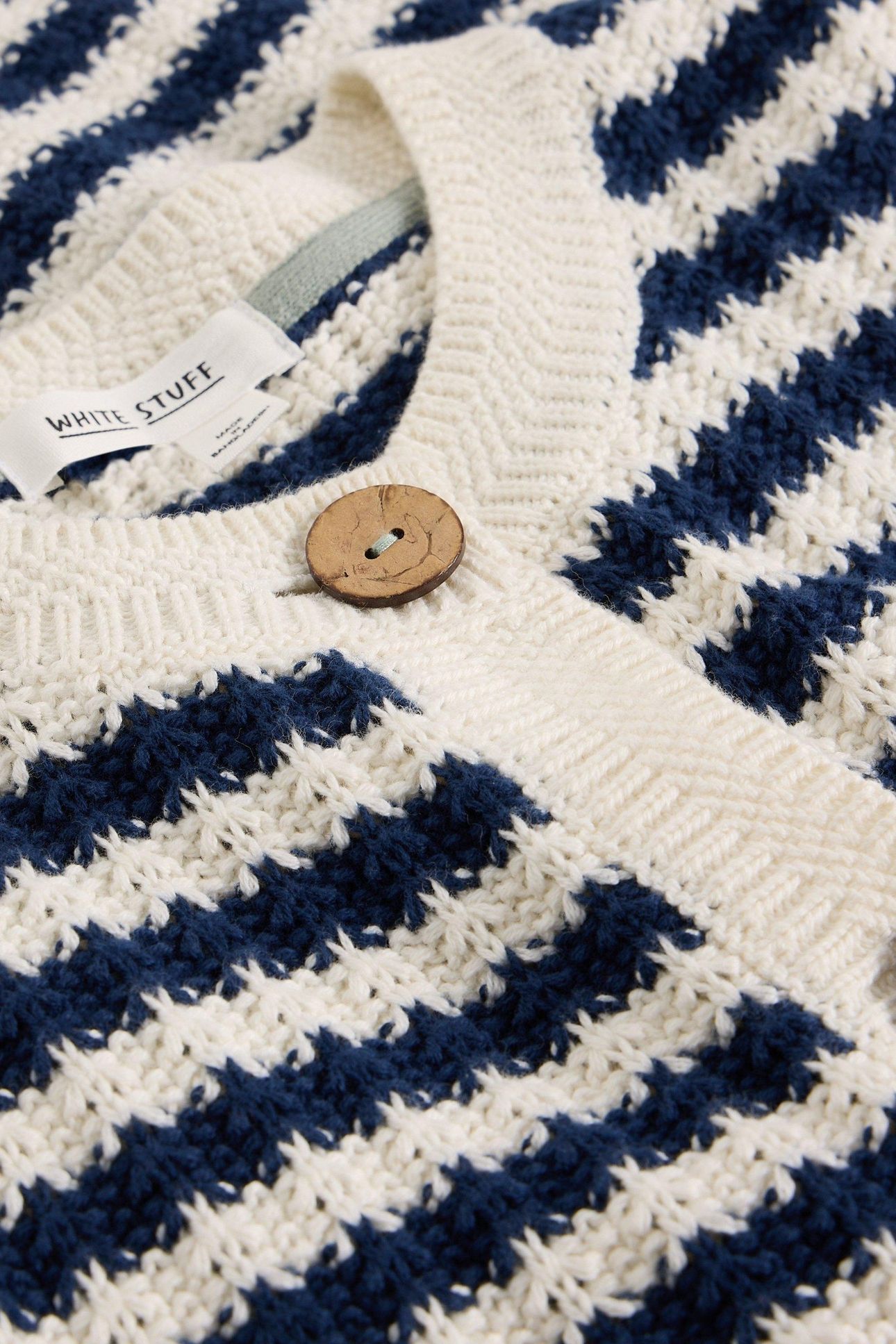SIENNA STRIPE BUTTON TANK NAVY MULTI 4
