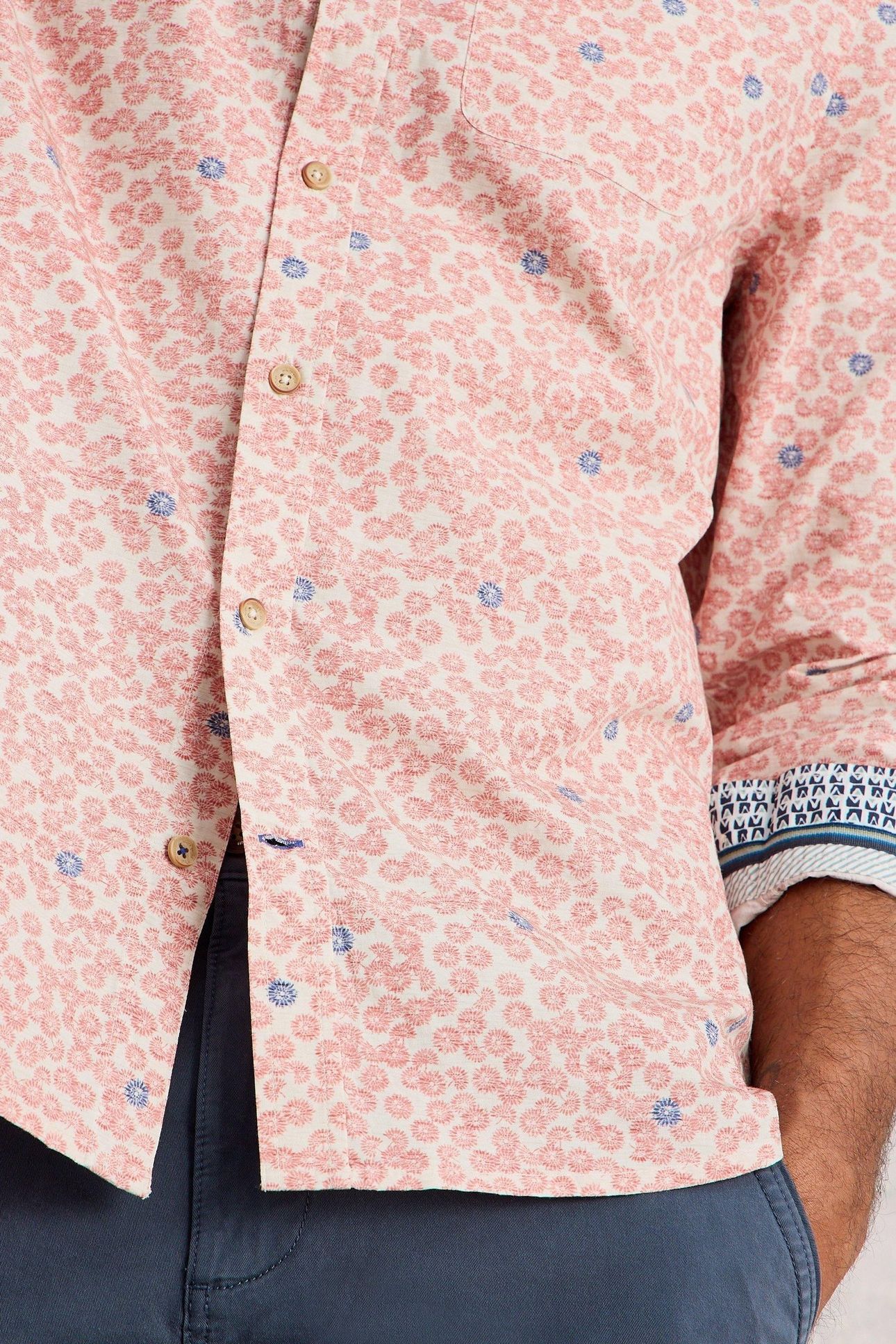 FINSBURY DANDY PRINT SHIRT LIGHT PINK 6