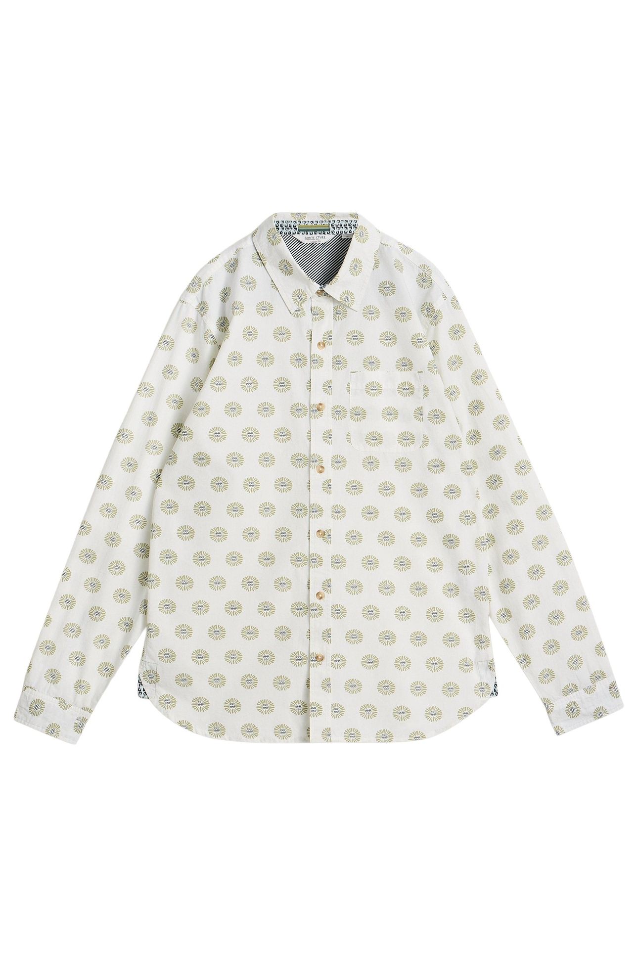 FINSBURY RUSTIC PRINT SHIRT WHITE PRINT 4