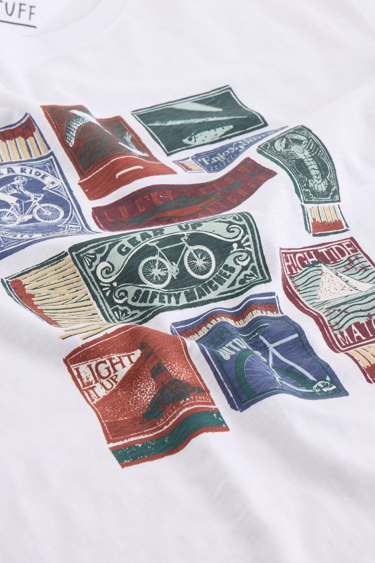 ABERSOCH GRAPHIC STAMP WHITE PRINT 4