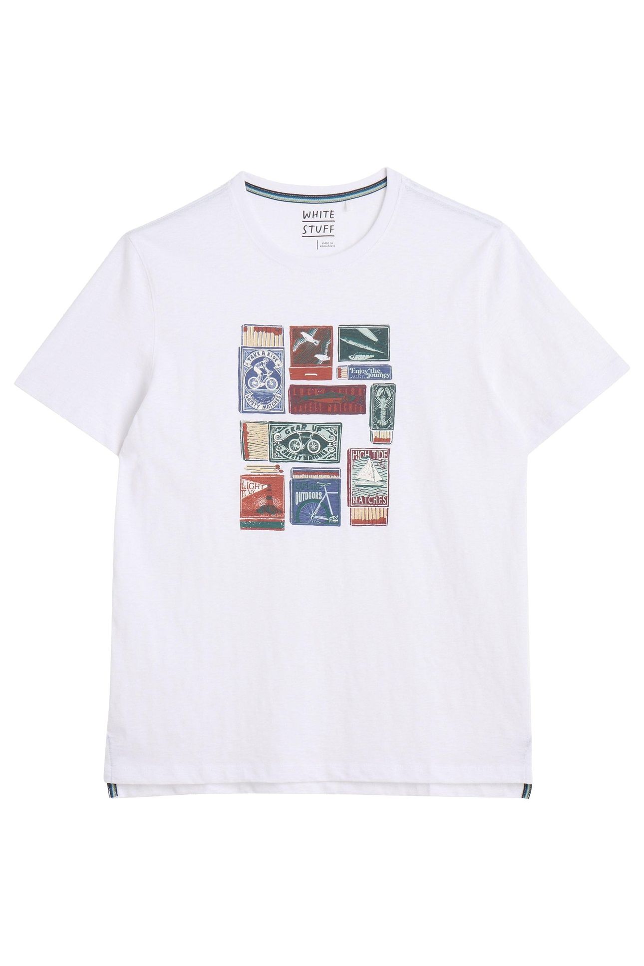 ABERSOCH GRAPHIC STAMP WHITE PRINT 3