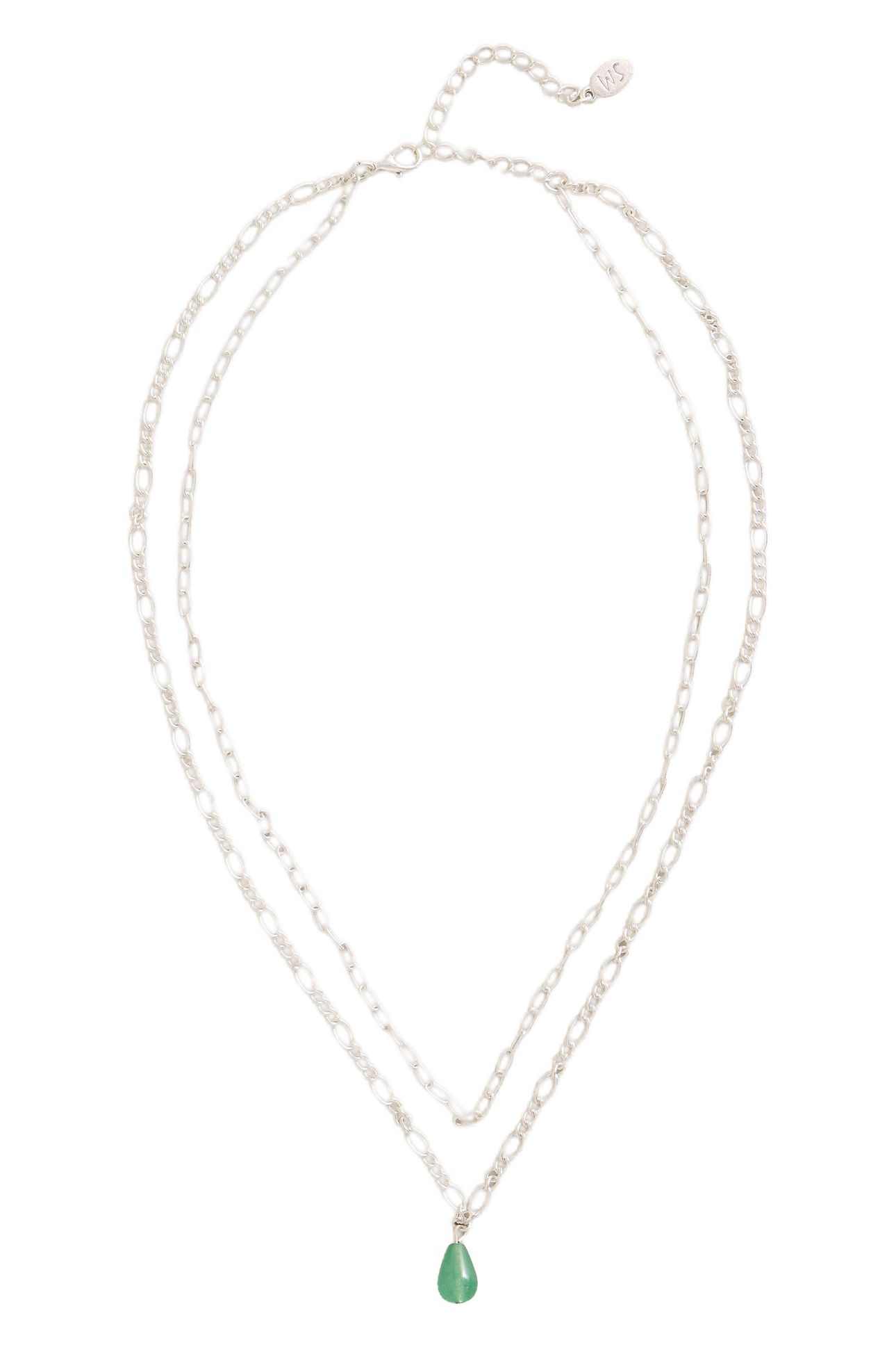 LILY MULTI DROP NECKLACE GREEN MULTI 2