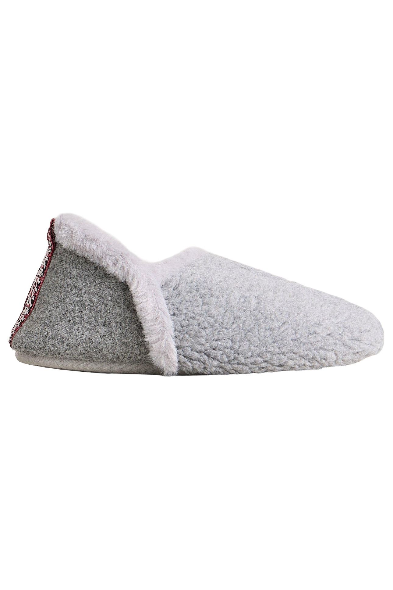 REYA CLOSED BACK SLIPPER LIGHT GREY 1