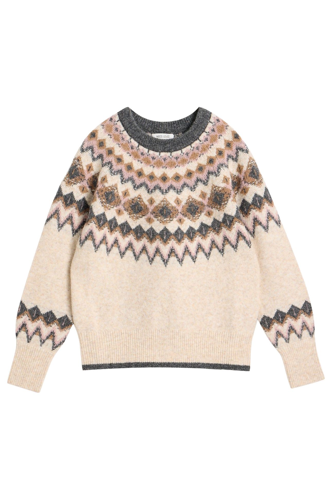 ARCTIC FAIRISLE JUMPER NATURAL MULTI 4