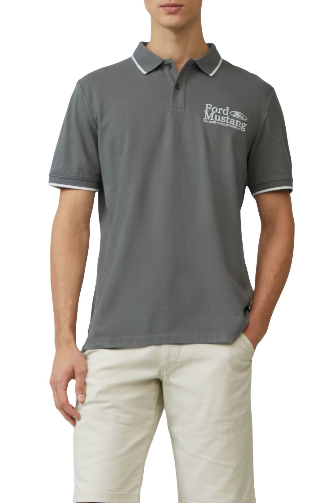 S.OLIVER POLOSHIRTS LIGHT GREY 1