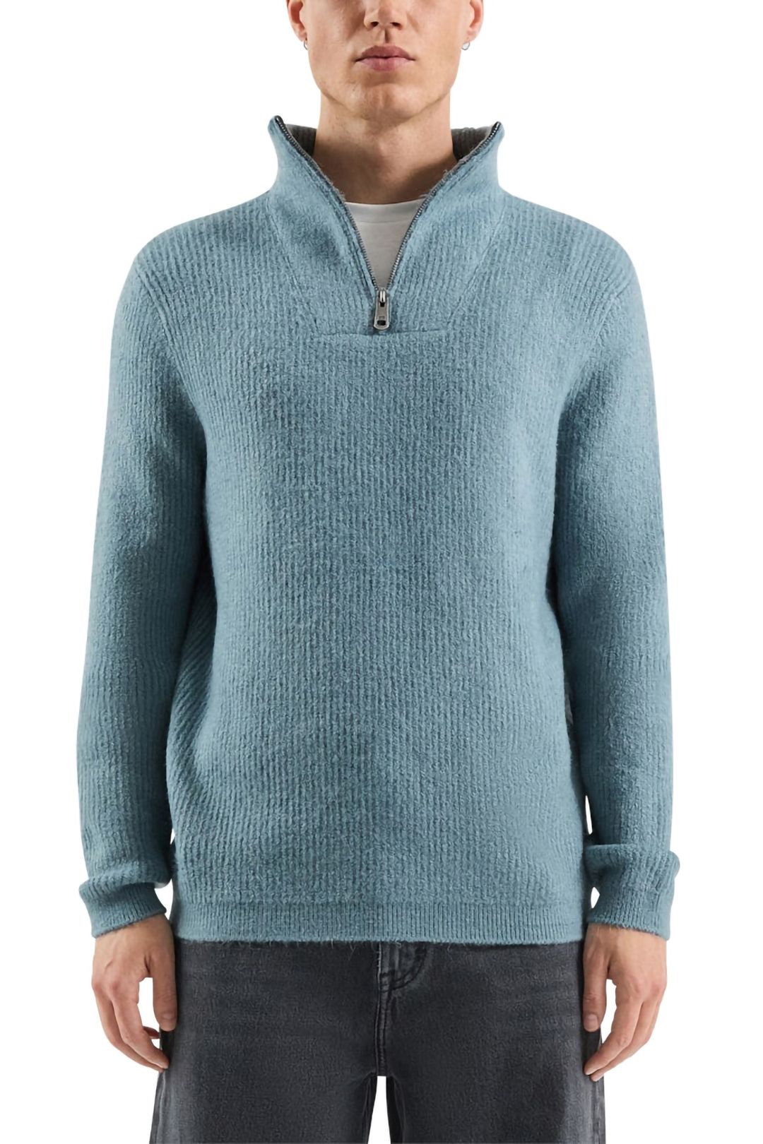 S.OLIVER-QS PULLOVER BLUE GREY 1