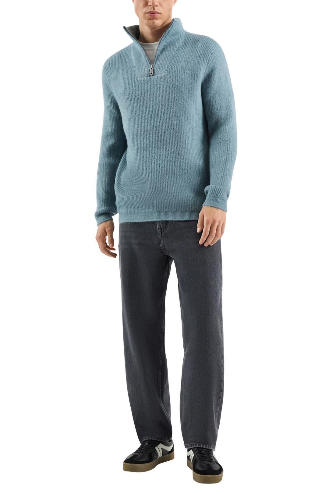 S.OLIVER-QS PULLOVER BLUE GREY 2