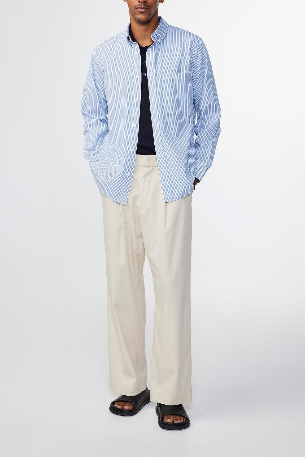 COHEN SHIRT 5222 BLUE STRIPE 1