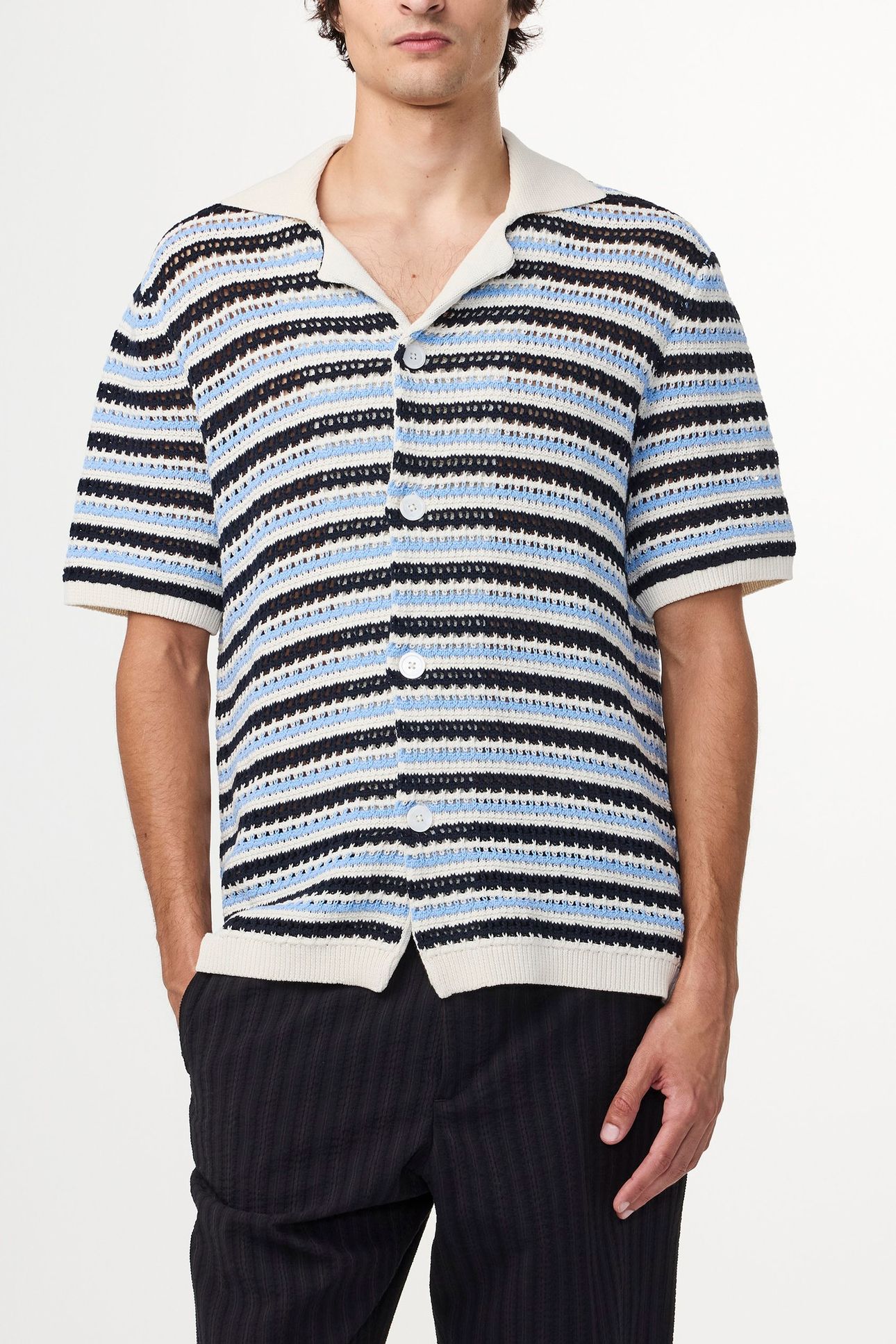 HENRY KNIT NAVY STRIPE 1