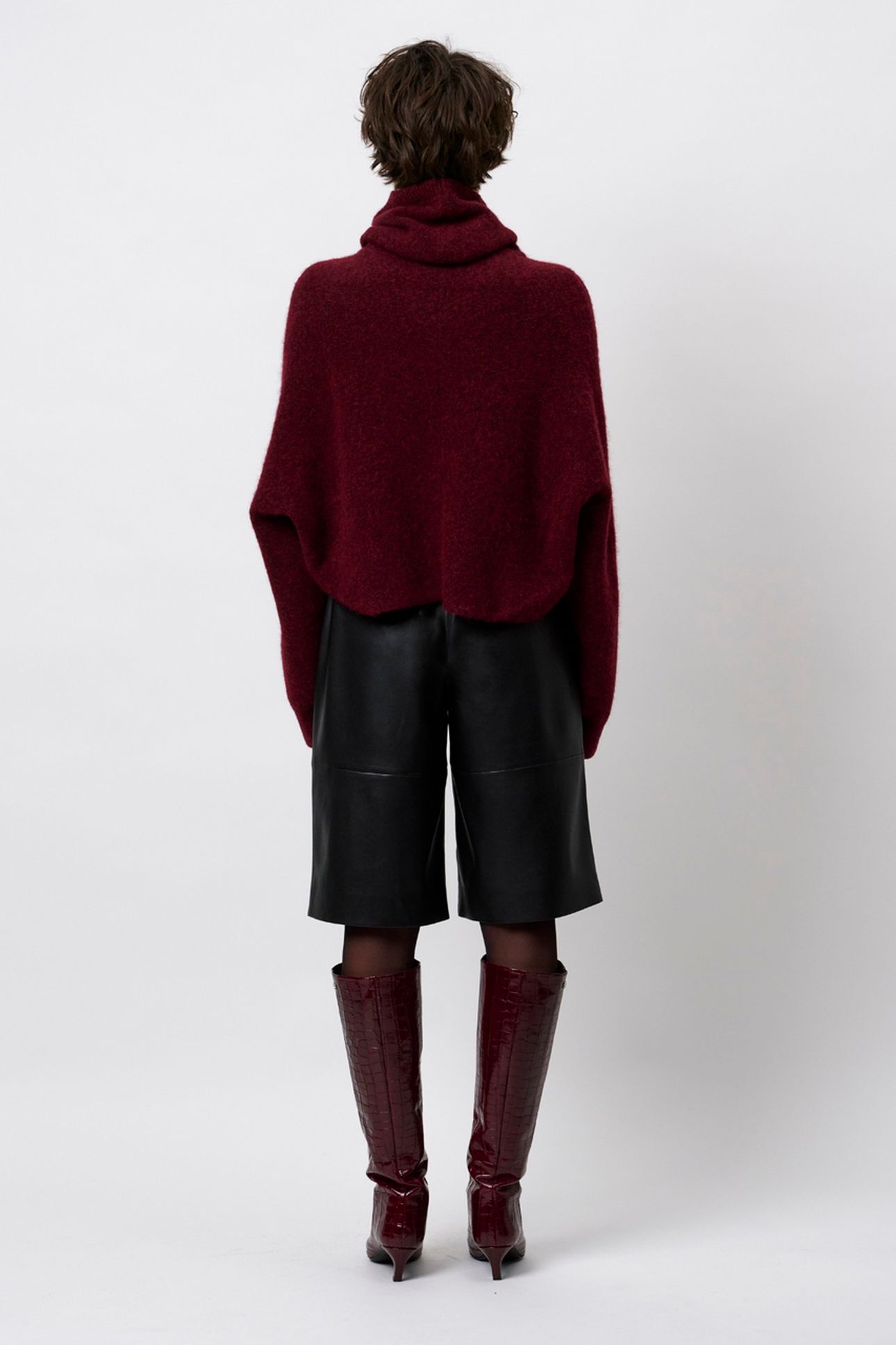 DANTE6-DANTE6-SALESSY CARDIGAN MULBERRY RED 5