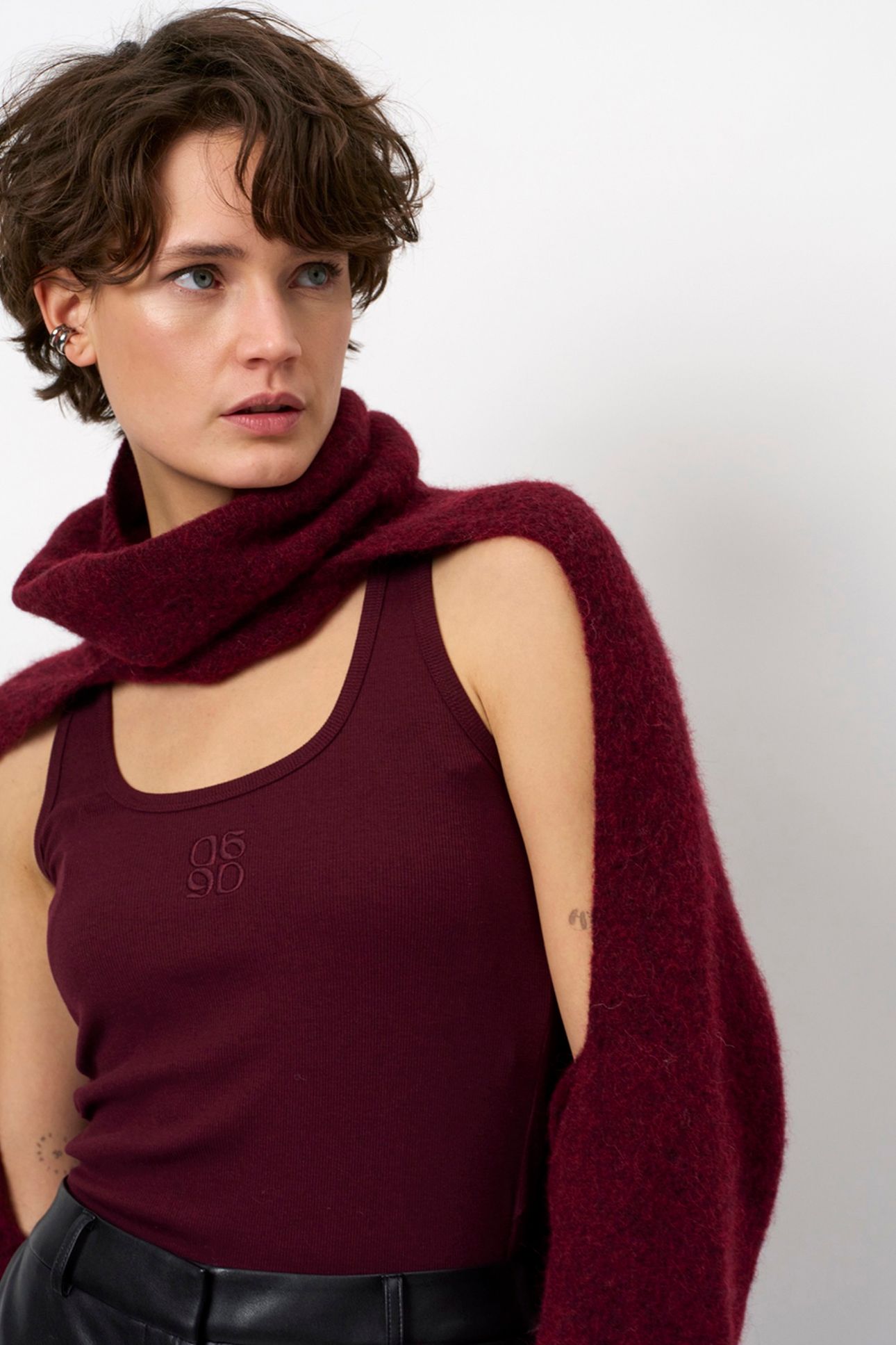 DANTE6-DANTE6-SALESSY CARDIGAN MULBERRY RED 8