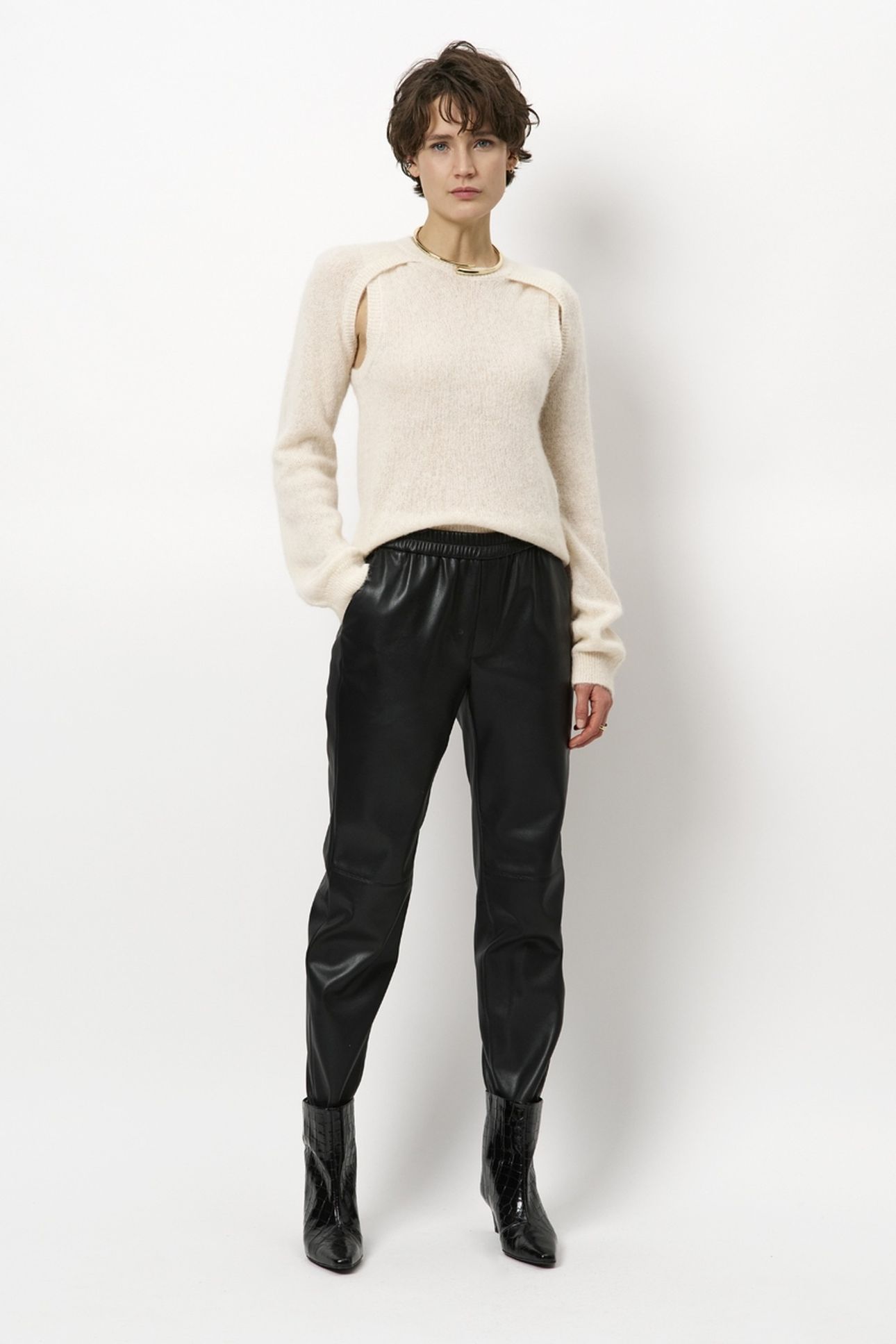 DANTE6-LONDON FAUX LEATHER CHINO RAVEN 1