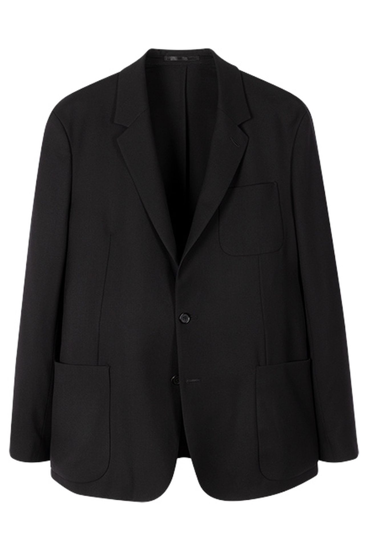 MENS 2 BTN PATCH POCKET JACKET BLACK 4