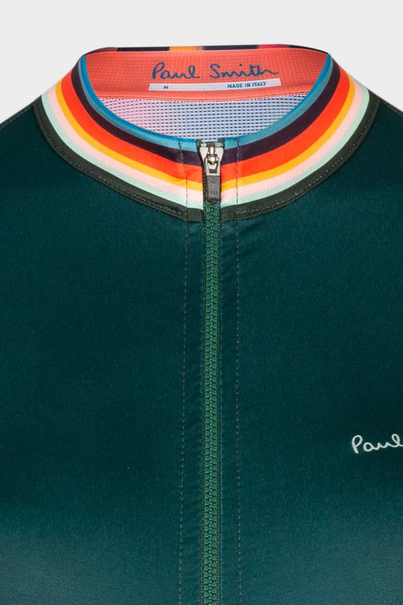 WOMENS CYCLE JERSEY L/S ARTIST STRIPE VERY DARK GREEN 8