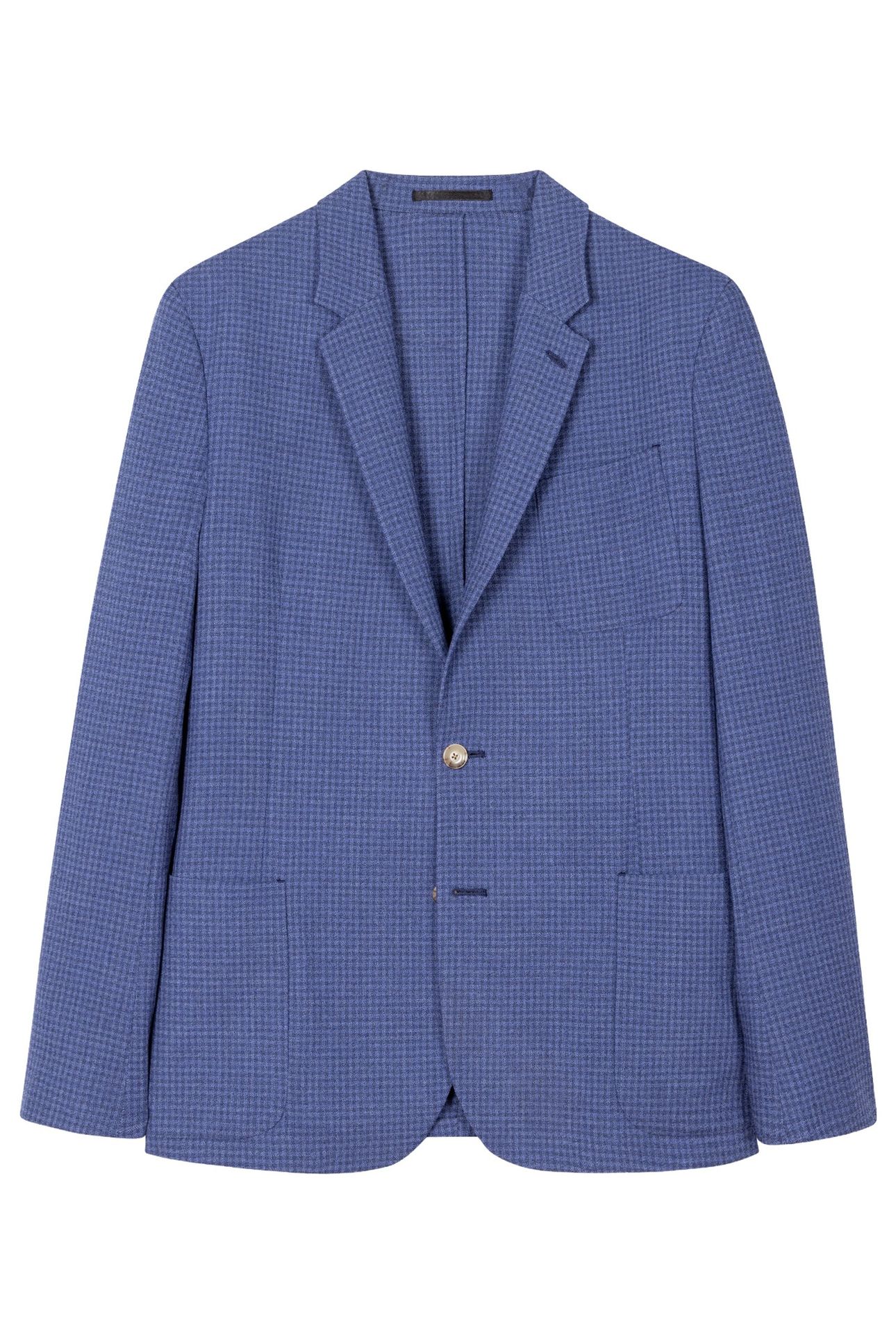 MENS 2 BTN PATCH POCKET JACKET COBALT BLUE 3