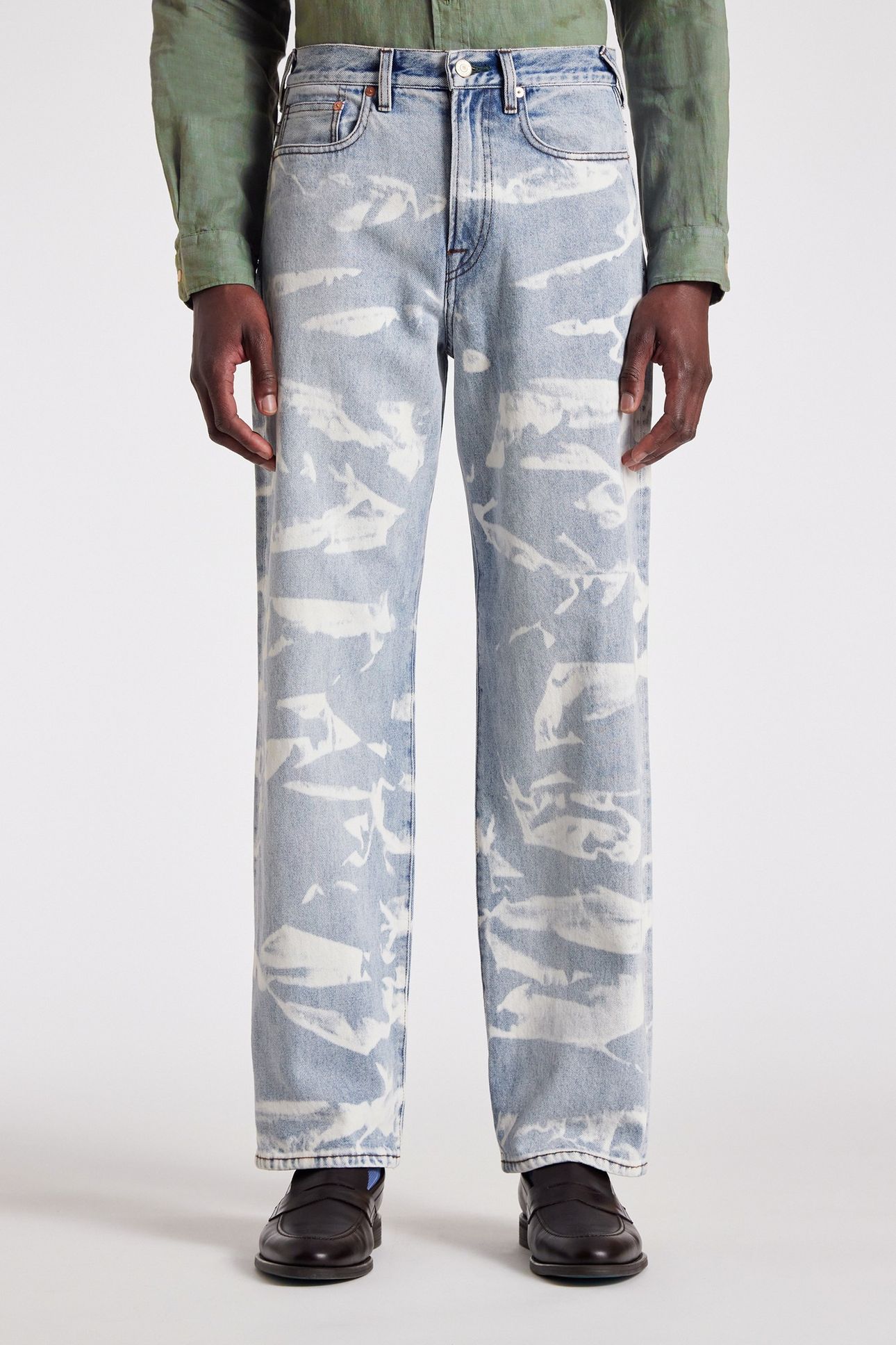 MENS RELAXED FIT JEAN LIGHT BLUE 1