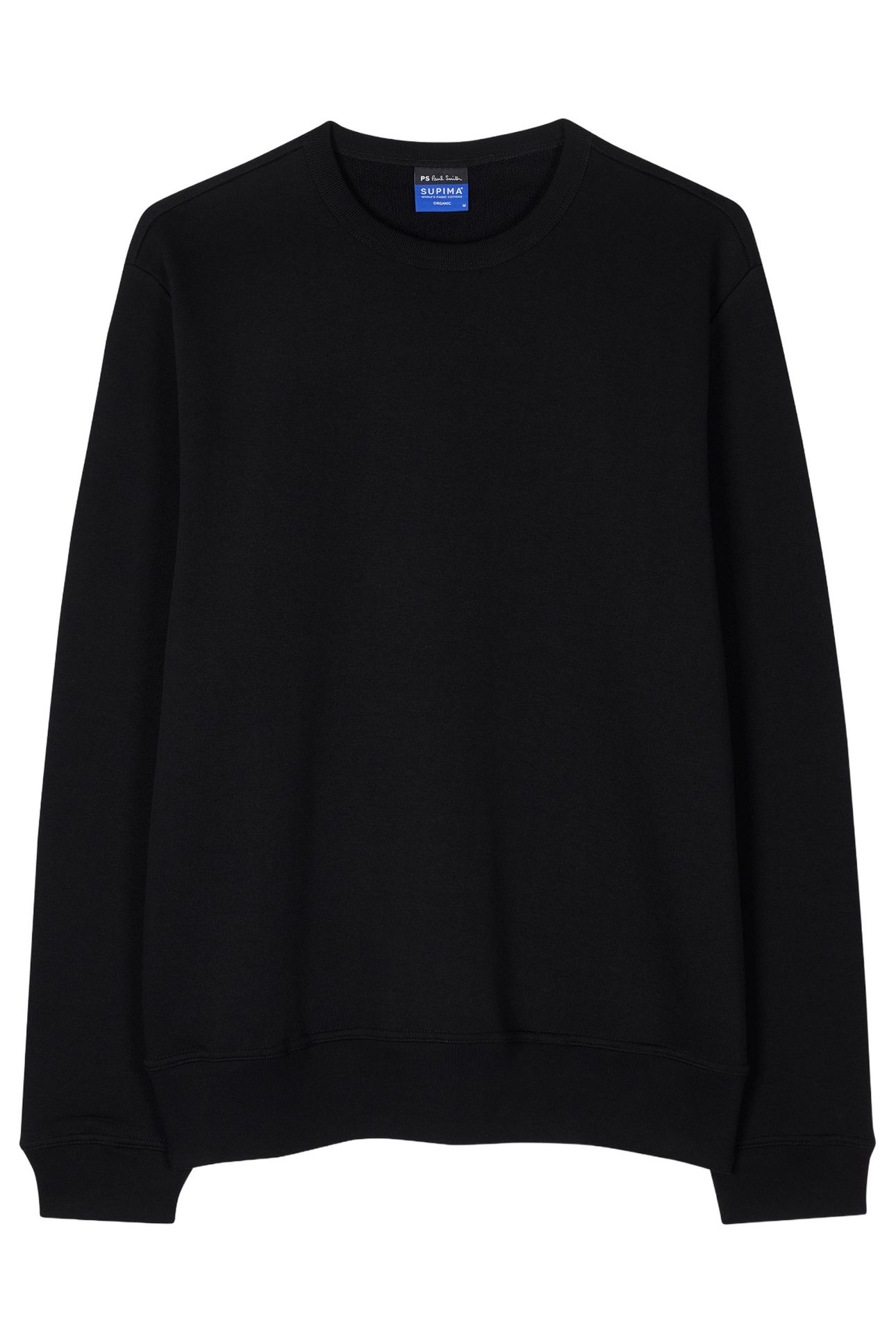 MENS REG FIT CREW NECK SWEAT BLACK 4