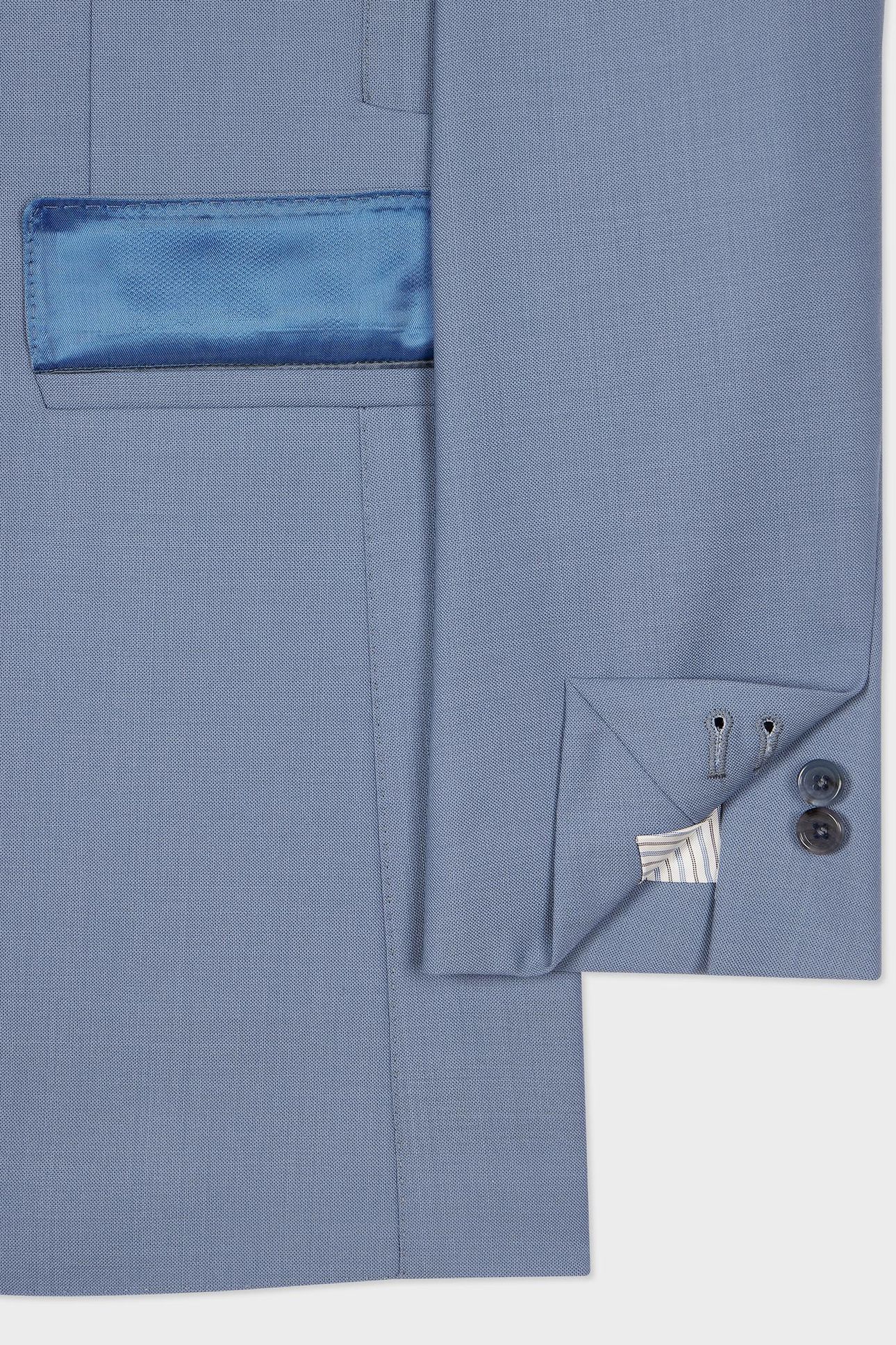 MENS 2 BUTTON JACKET PETROL BLUE 6