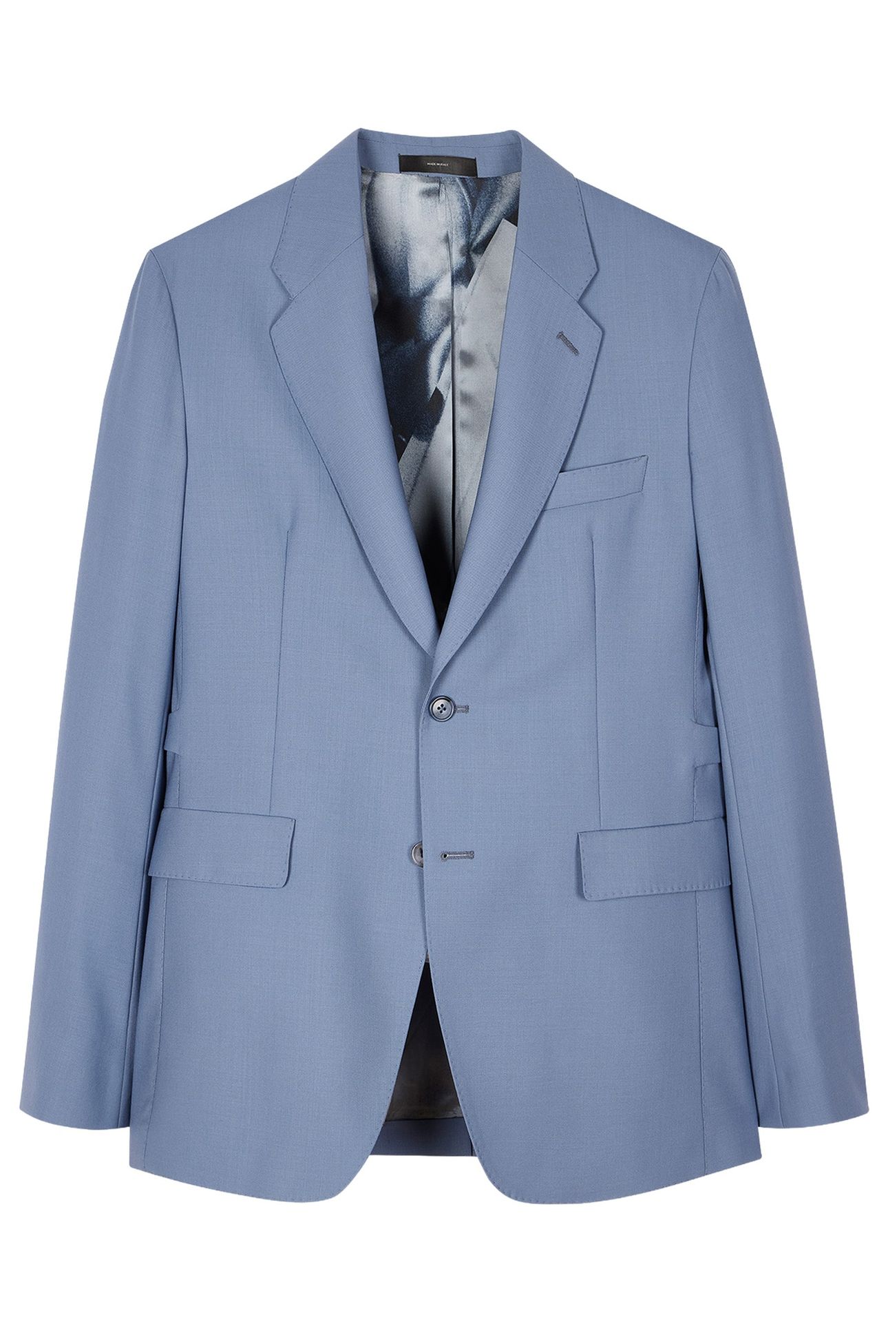 MENS 2 BUTTON JACKET PETROL BLUE 4