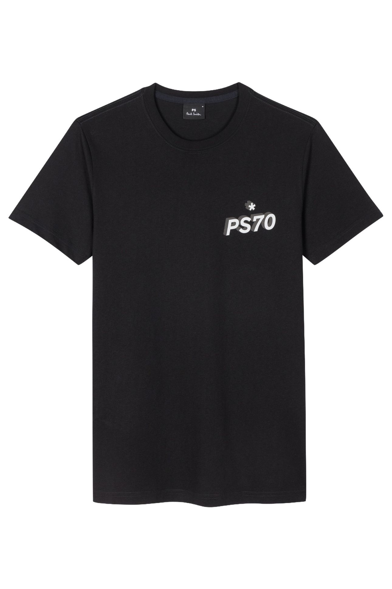 MENS SLIM FIT T SHIRT PS70 BLACK 1