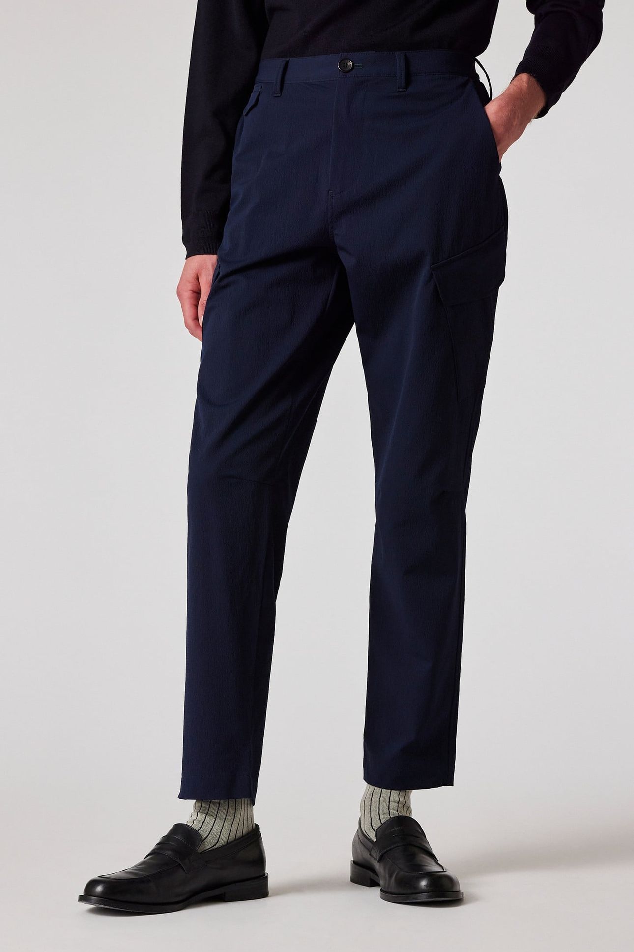 MENS CARGO TROUSER NAVY 1