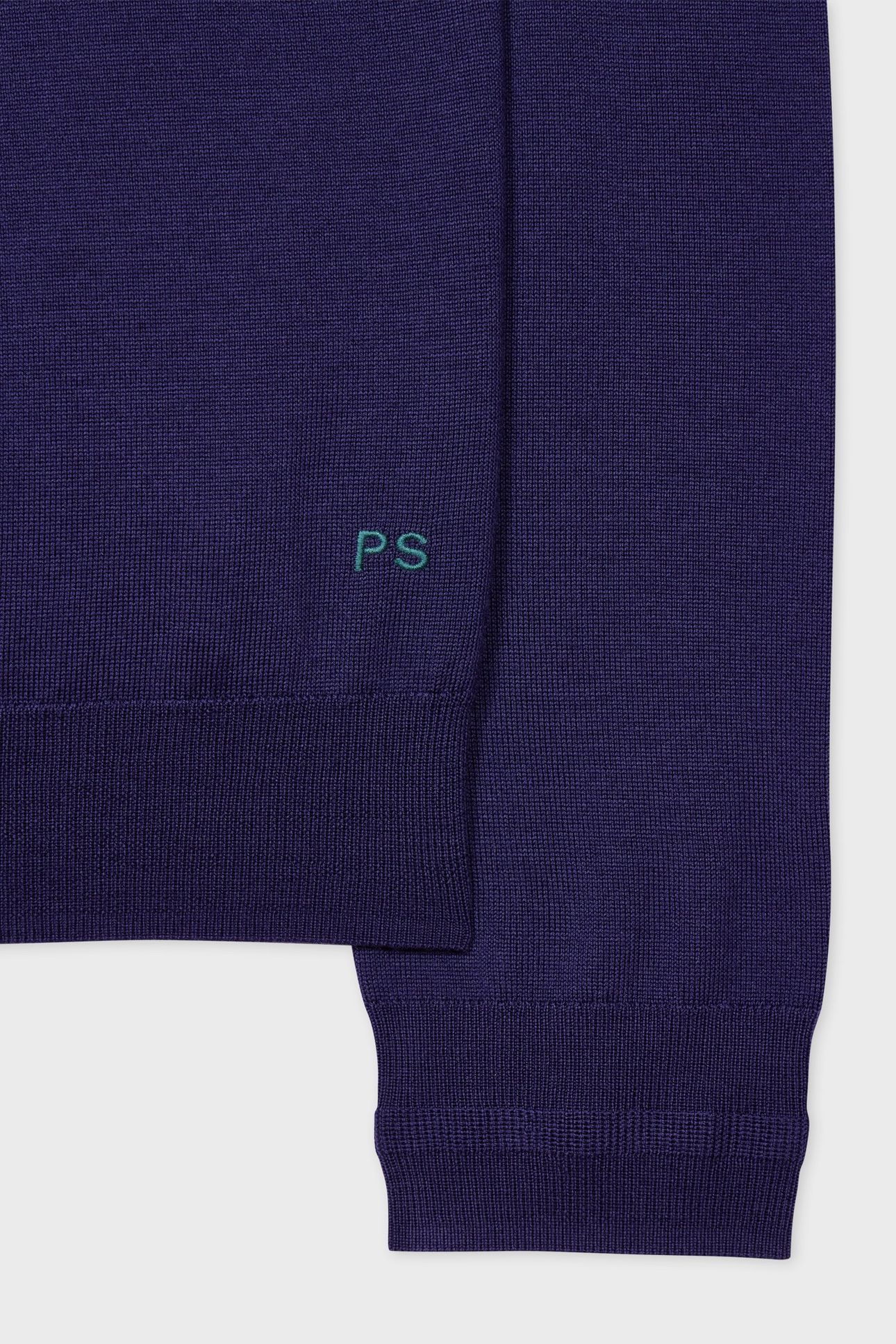 MENS SWEATER LS POLO NAVY 6