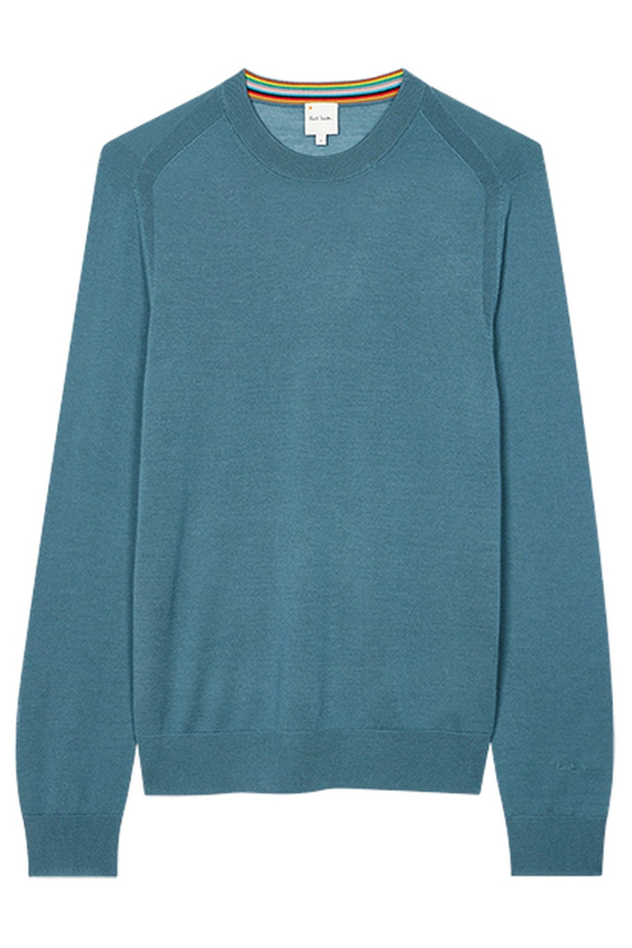 MENS SWEATER CREW NECK PETROL GREEN 8