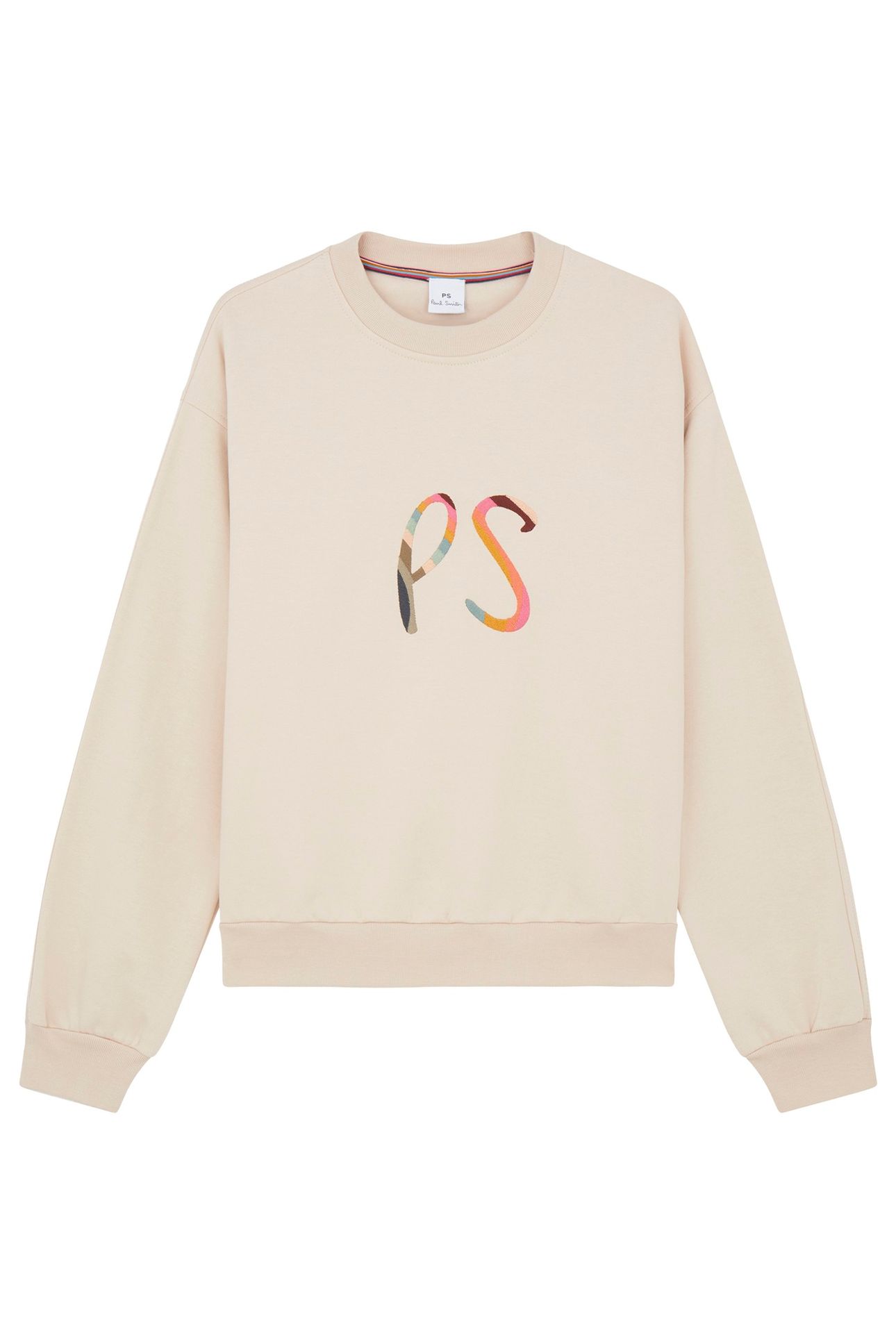 WOMENS SWIRL LOGO SWEATSHIRT TAN 4