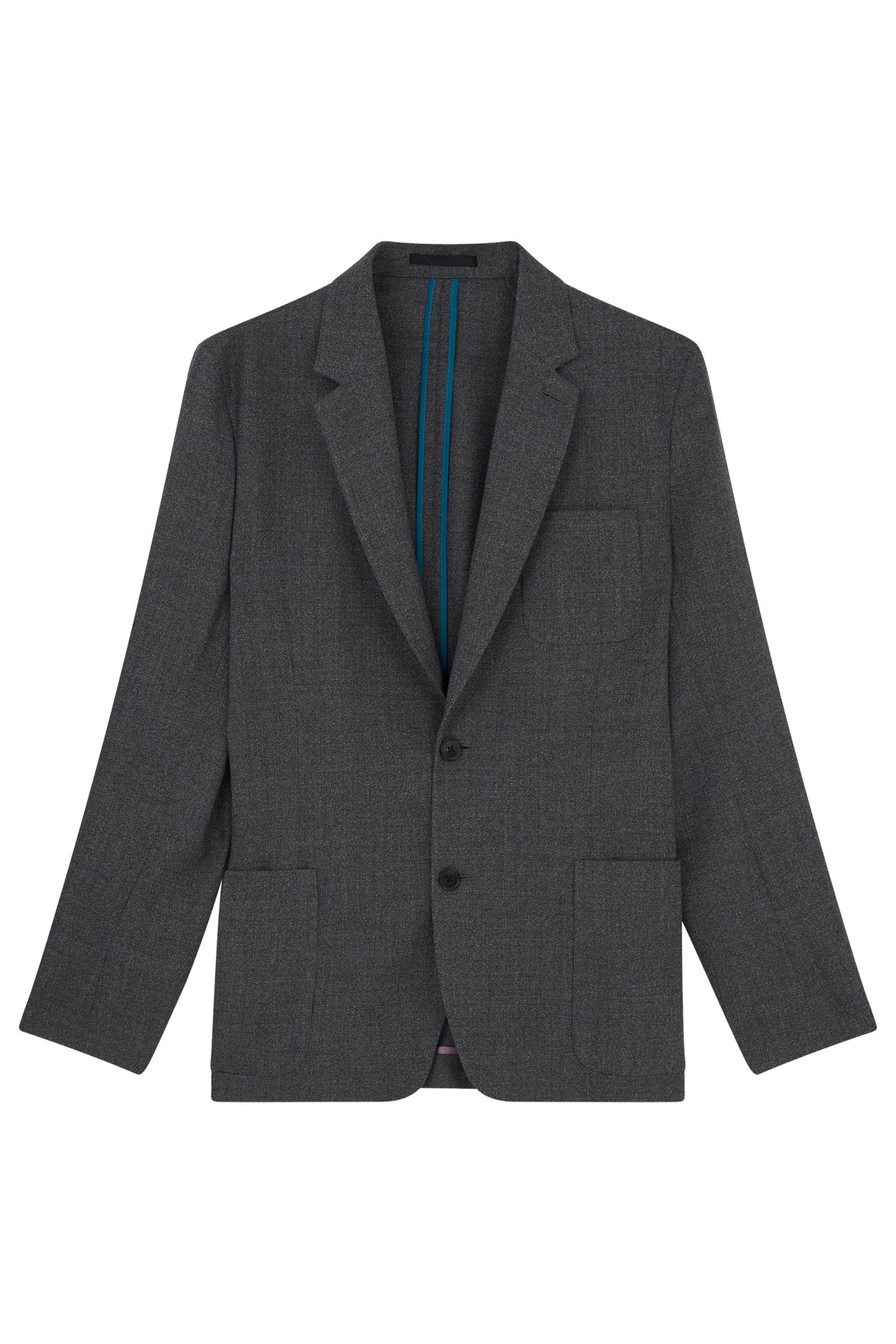 MENS 2 BUTTON JACKET GREY 5