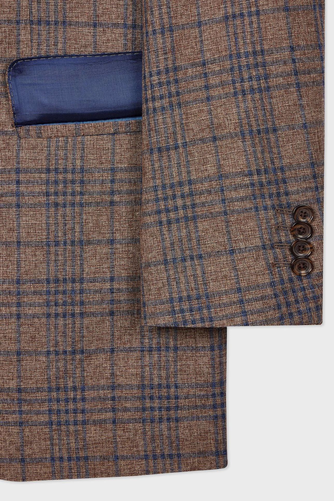 MENS 2 BUTTON JACKET BROWN 7