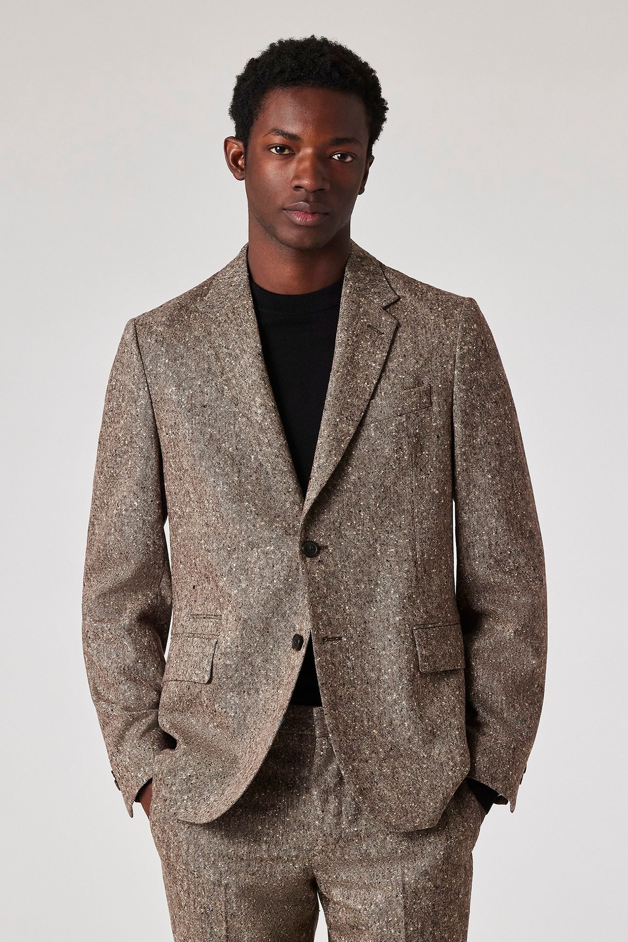 MENS 2 BUTTON JACKET HAZELNUT 1