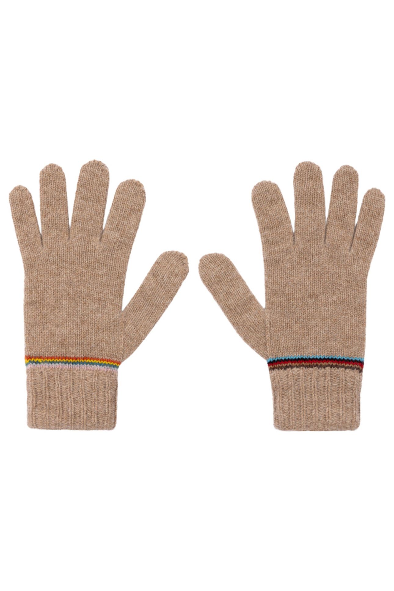 MEN GLOVE SIG BLOCK STRPE TAN 4