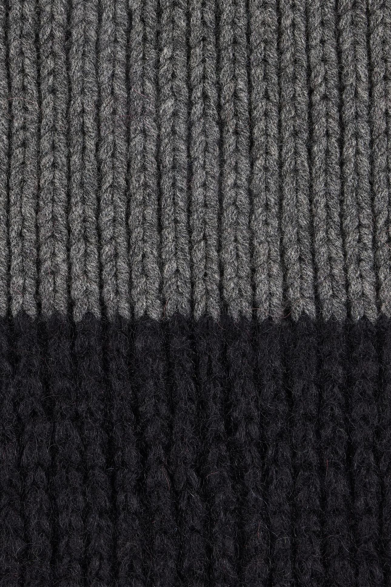 MEN SCARF MOHAIR BLACK 5