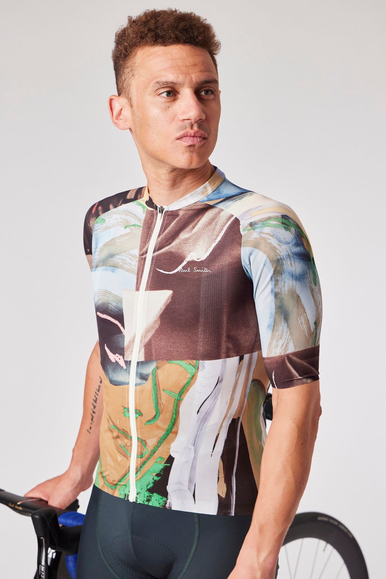 CYCLE JERSEY RACE COLLAGE MULTI COLOURED 3