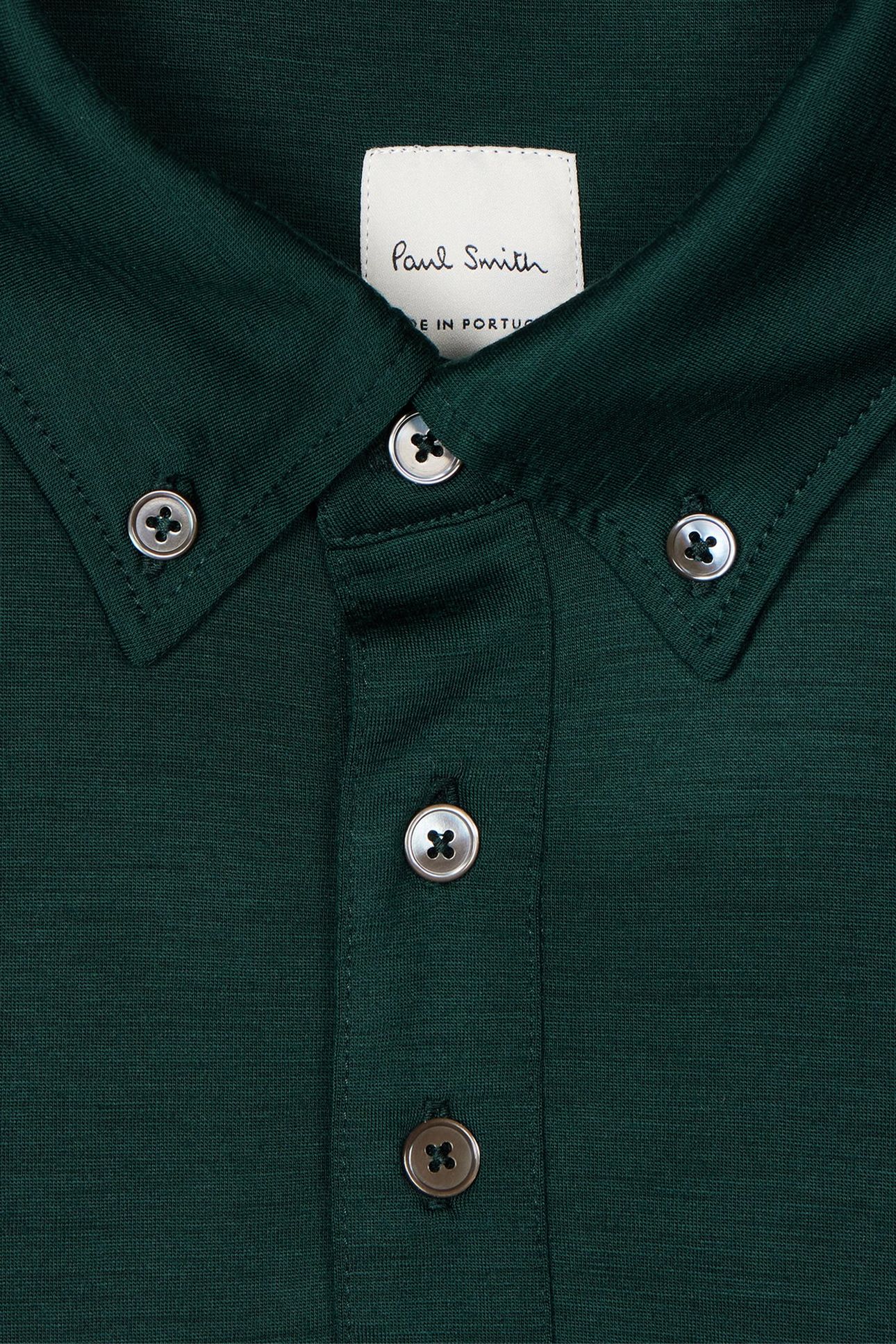 MENS OVERSIZED S/S POLO SHIRT BOTTLE GREEN 5