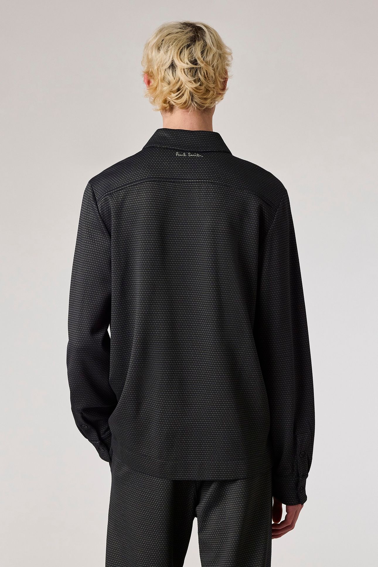 MENS S/C KNITTED SHIRT NAVY 2