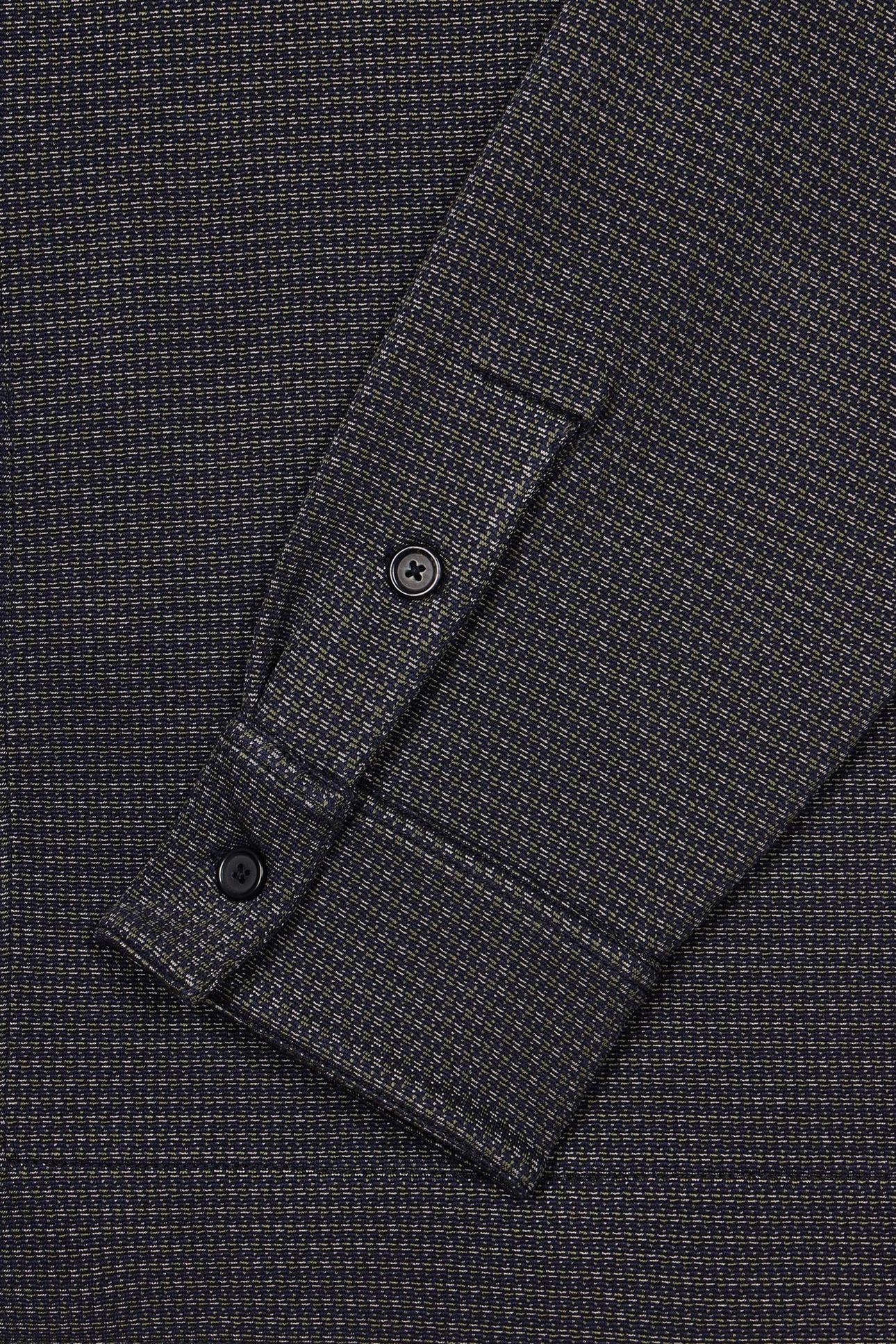 MENS S/C KNITTED SHIRT NAVY 7