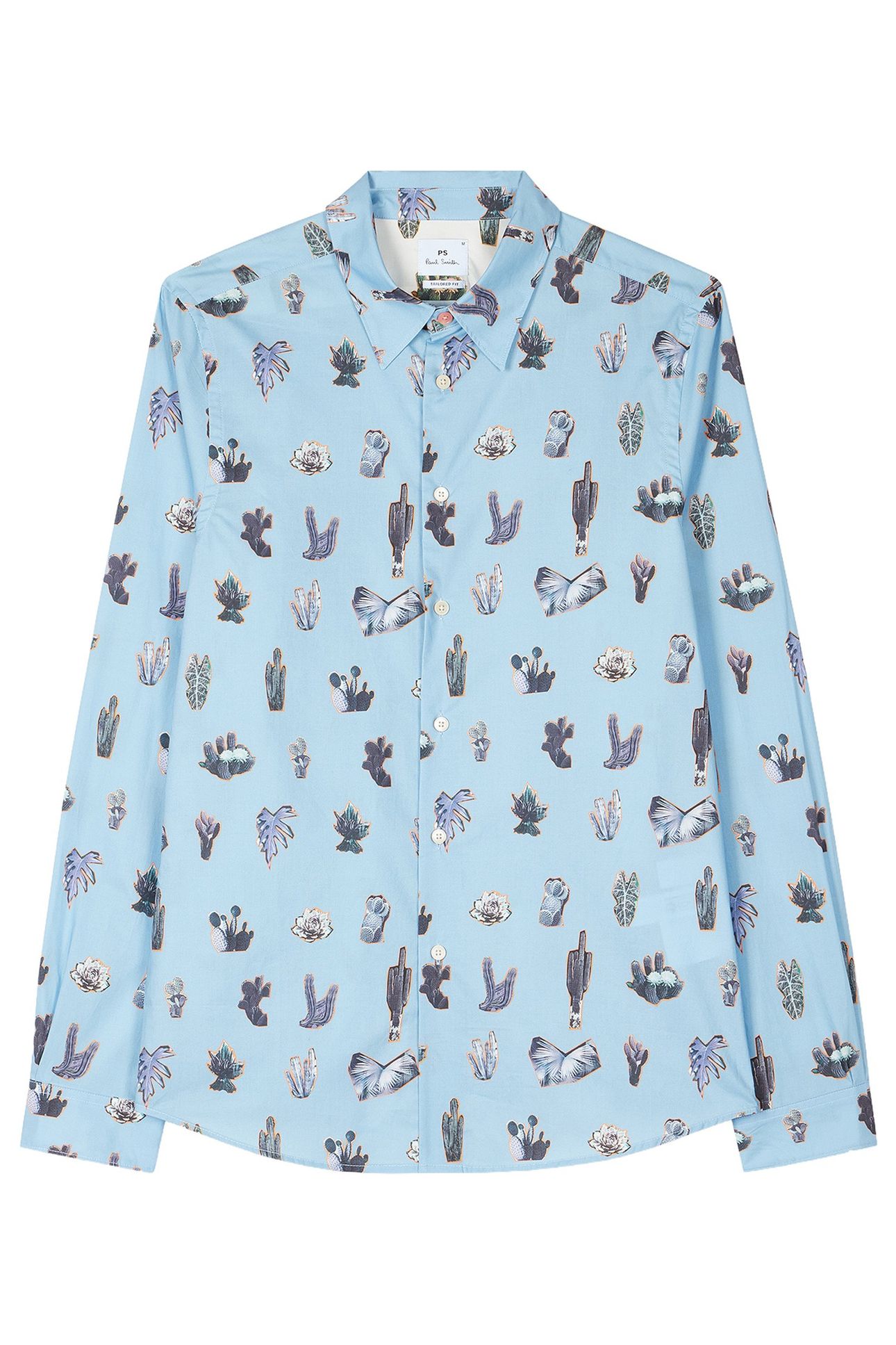 MENS LS TAILORED FIT SHIRT LIGHT BLUE 4