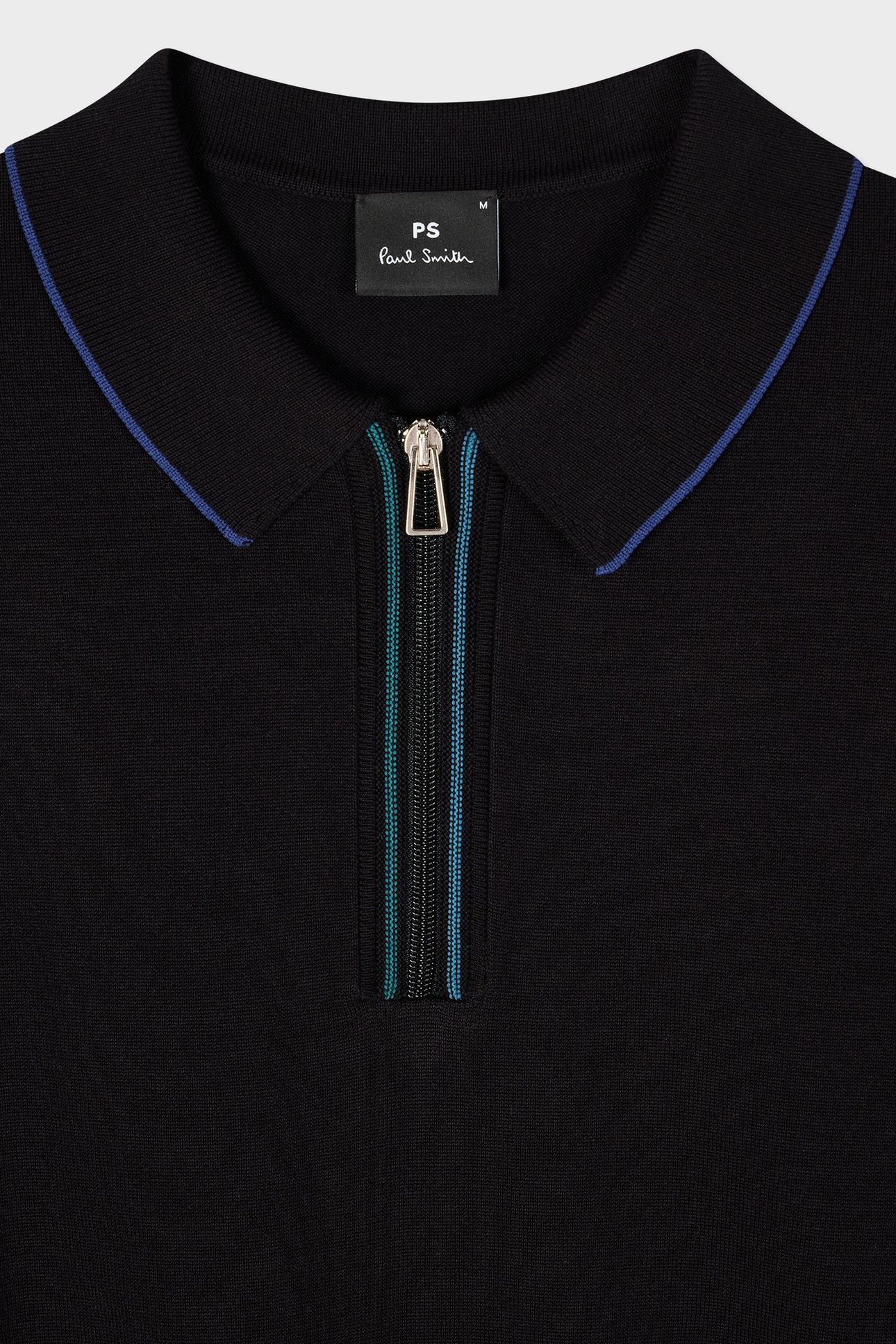 MENS SWEATER SS POLO SHIRT BLACK 4