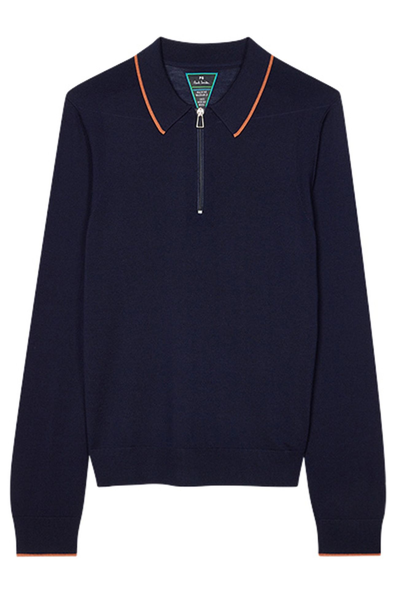 MENS SWEATER LS POLO SHIRT VERY DARK NAVY 4