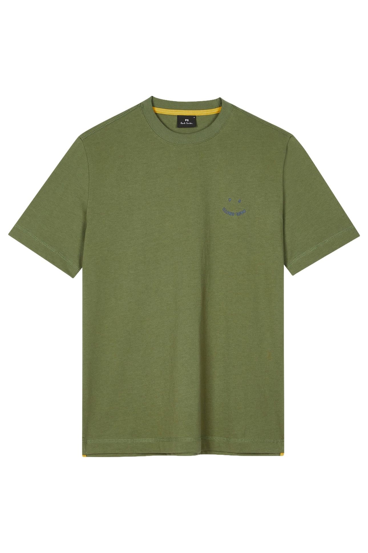 MENS REG FIT SS TSHIRT PS HAPPY LT GREYISH GREEN 1