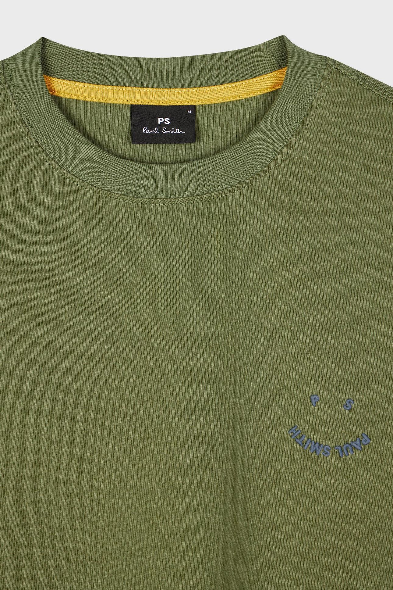 MENS REG FIT SS TSHIRT PS HAPPY LT GREYISH GREEN 2