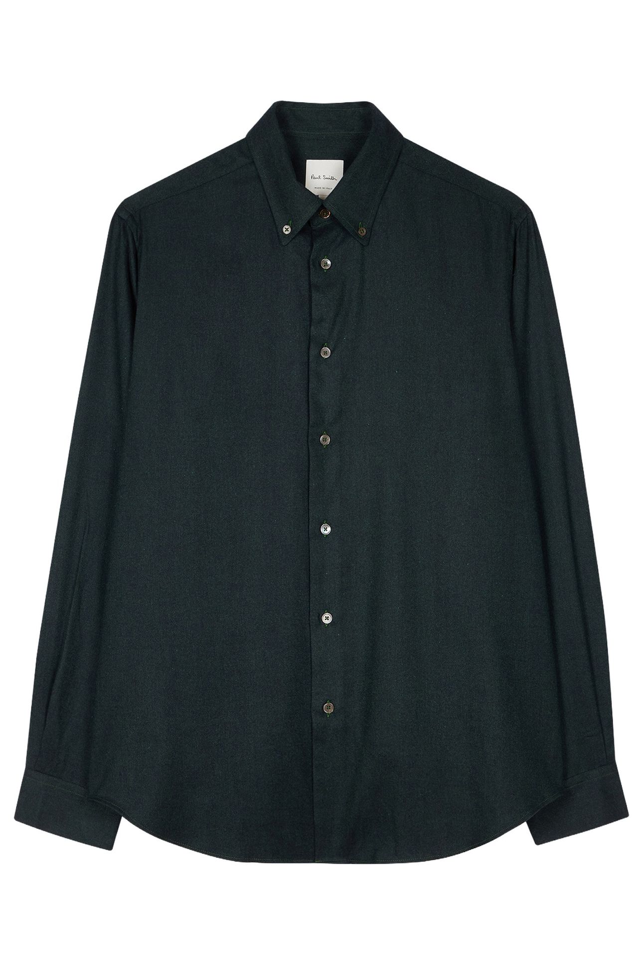 MENS S/C CASUAL FIT SHIRT VERY DARK GREEN 1