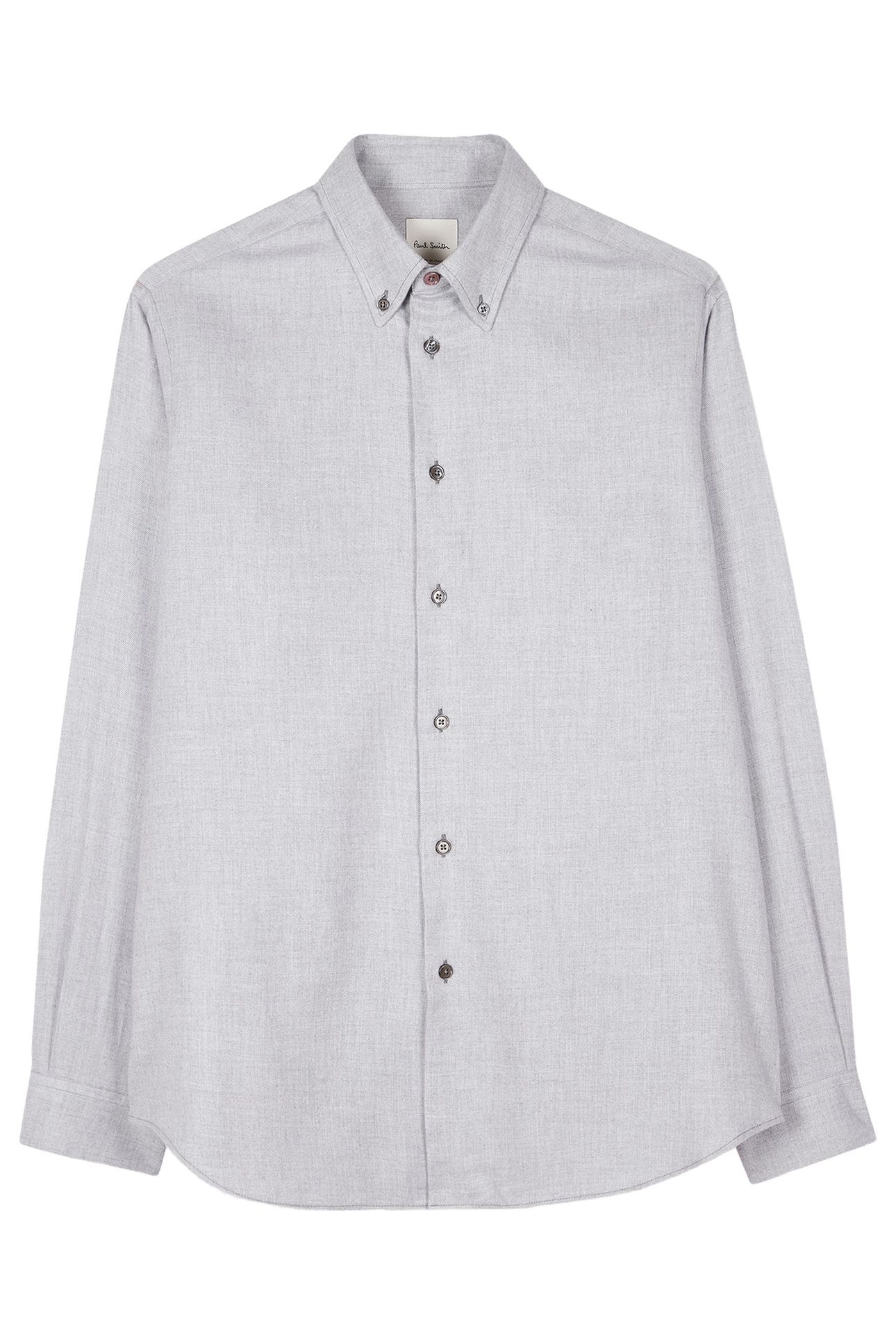 MENS S/C CASUAL FIT SHIRT GREY MELANGE 1