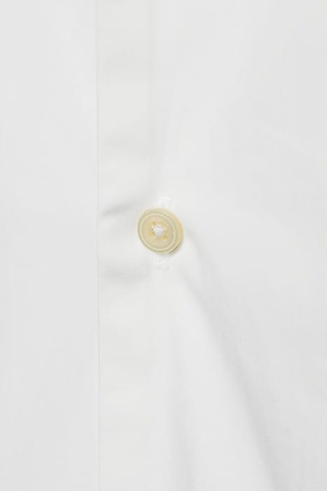 White Slim Fit Camp Shirt 5
