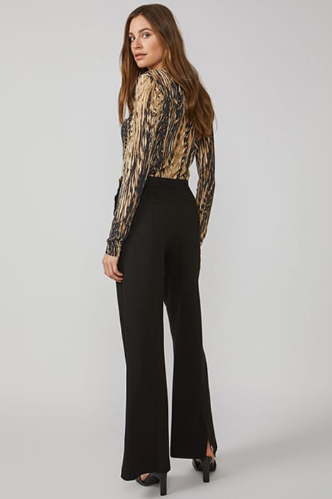 TOP FEATHER PRINT ON MESH BROWNS 3
